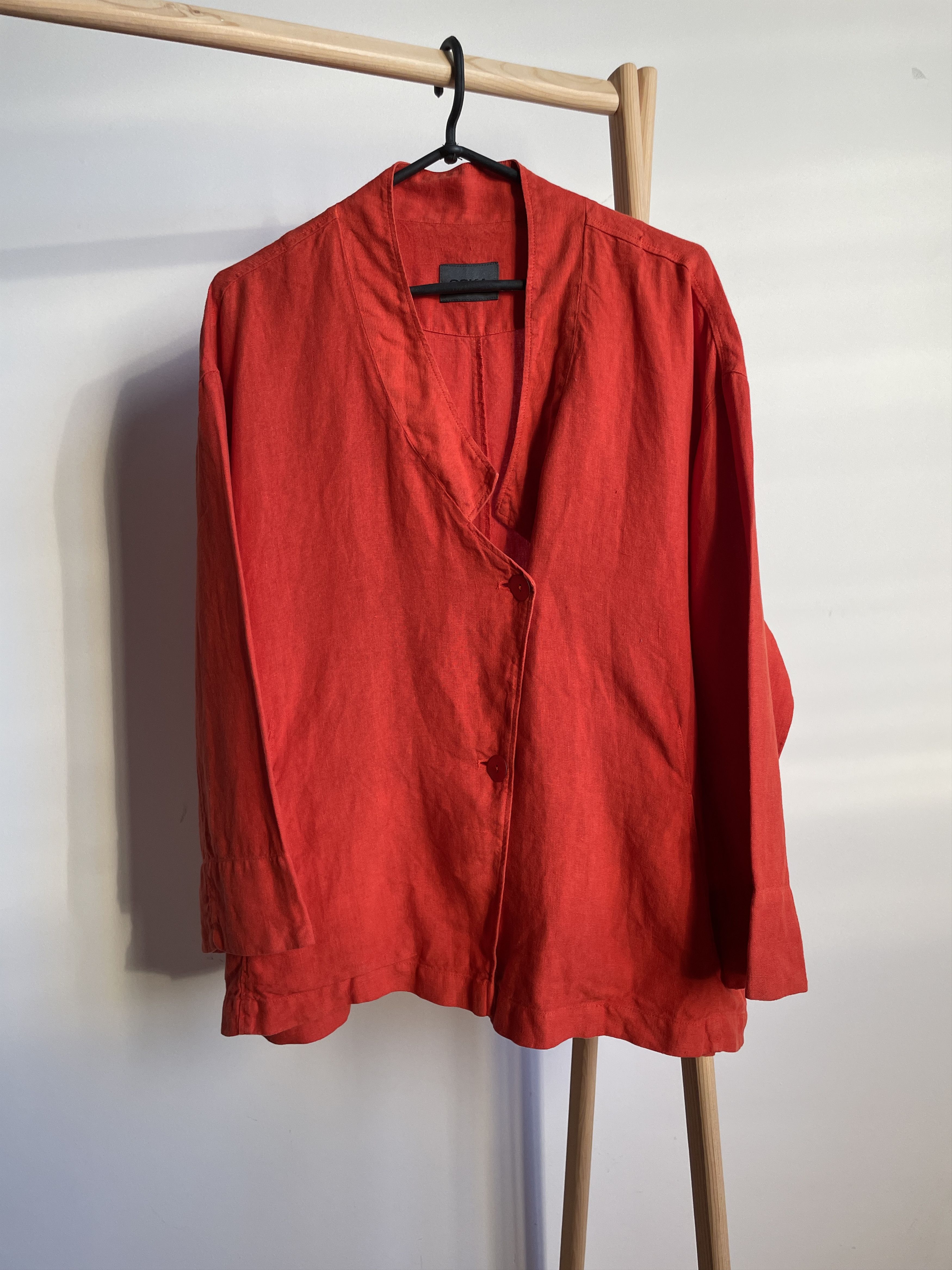 OSKA OSKA Womens Linen Relaxed Fit Jacket Size L Size L / US 10 / IT 46 - 1 Thumbnail