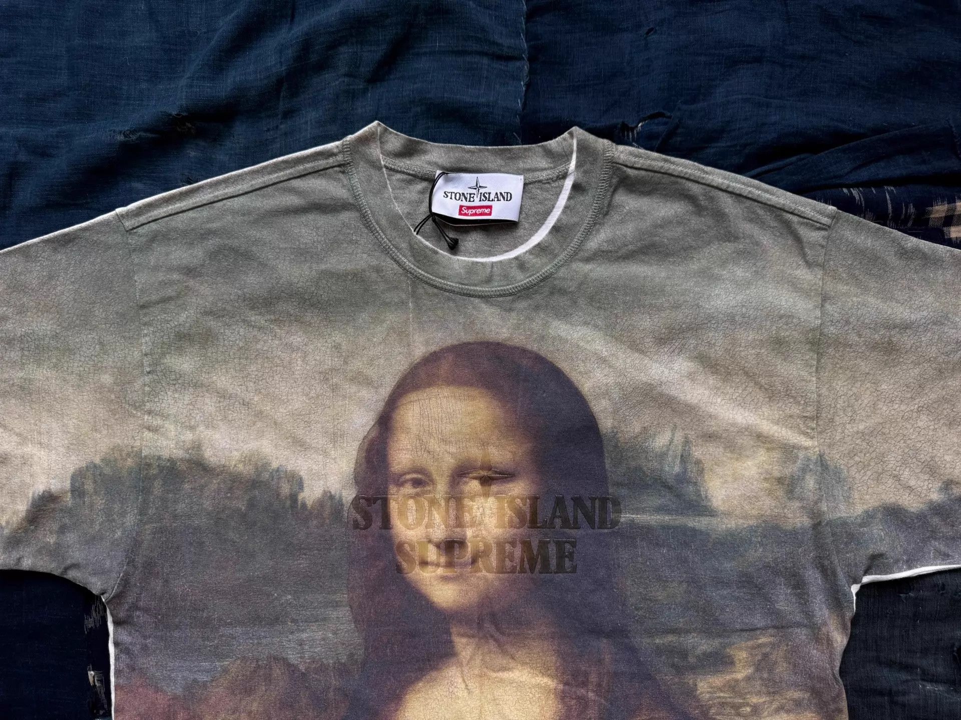 Supreme Supreme x Stone Island Mona Lisa SS Tee S Size US S / EU 44-46 / 1 - 3 Thumbnail
