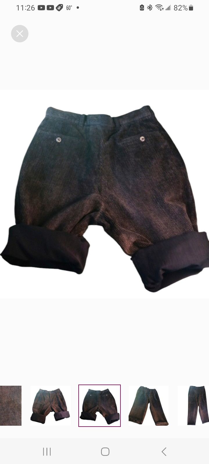 Alexander Julian Vintage 'COLOURS' by Alexander Julian Brown Corduroy Pants Size US 31 - 5 Thumbnail