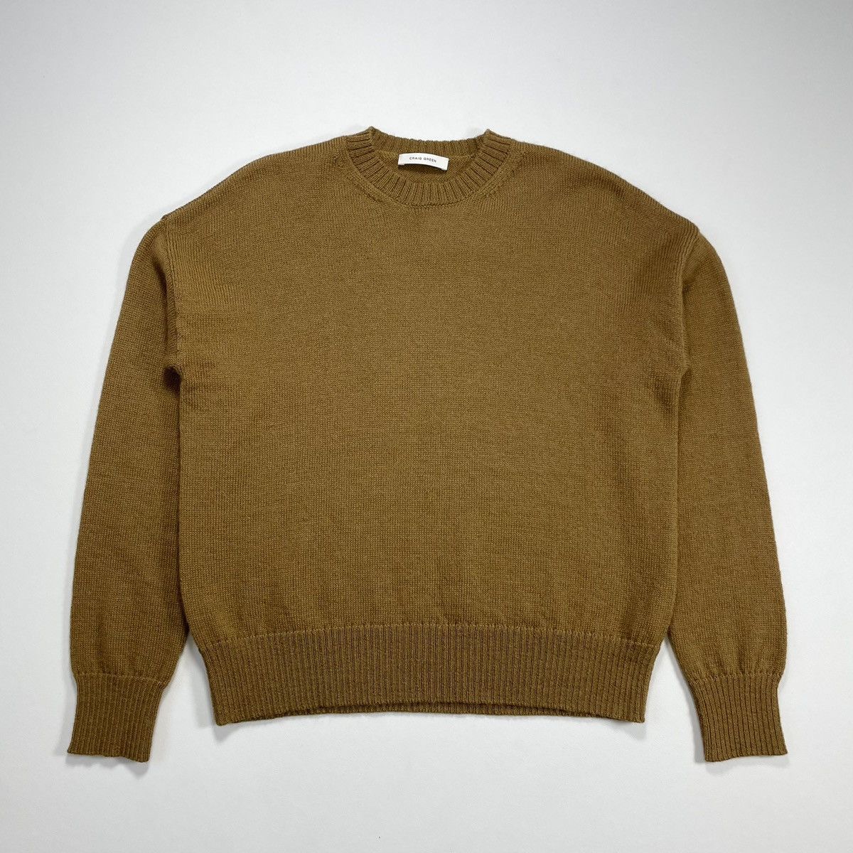Craig Green Sample Tan Alpaca Wool Sweater Size US M / EU 48-50 / 2 - 11 Thumbnail