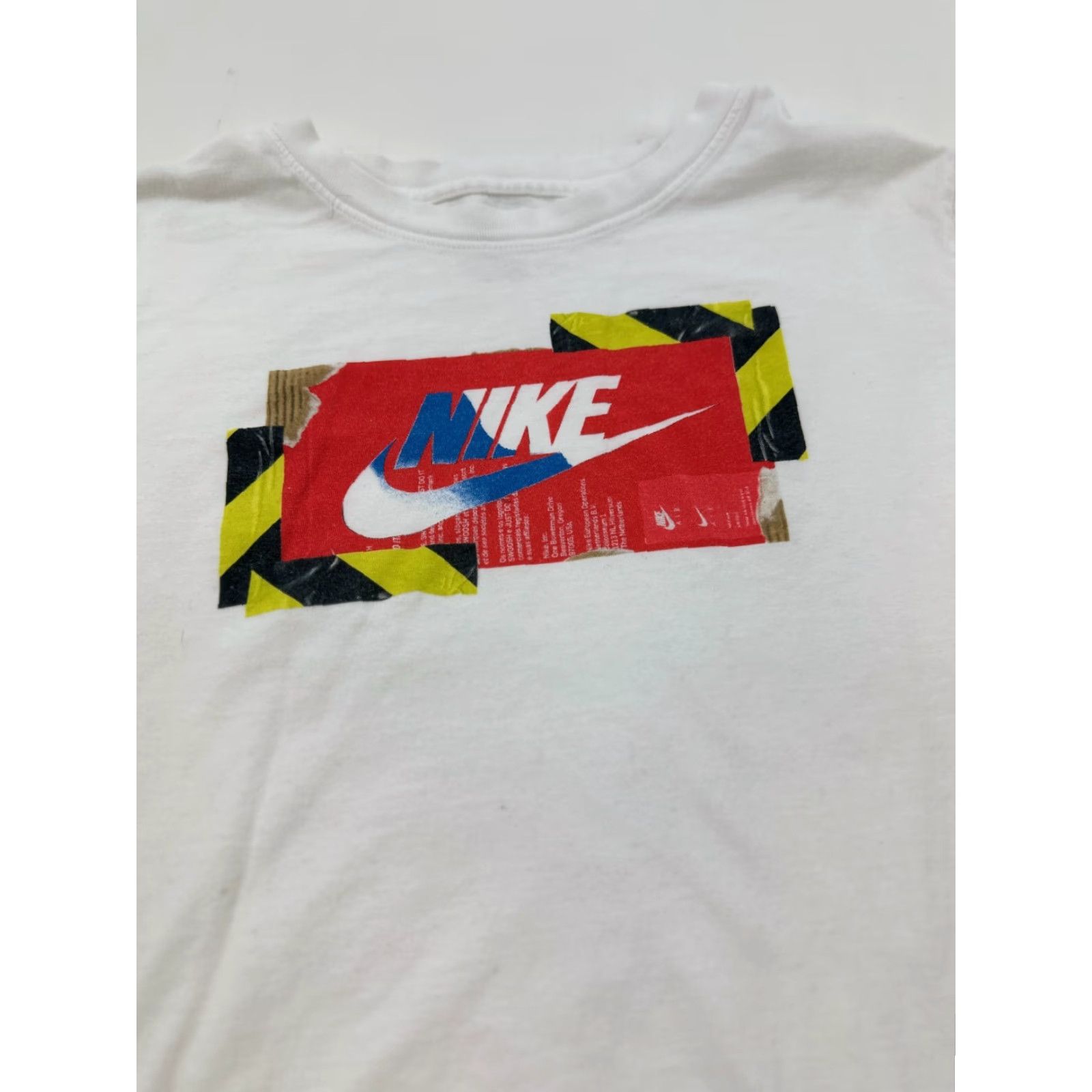 Nike Nike Shirt Mens XL White Futura Hazard Short Sleeve Crew Neck Tee Pullover Size US XL / EU 56 / 4 - 3 Thumbnail