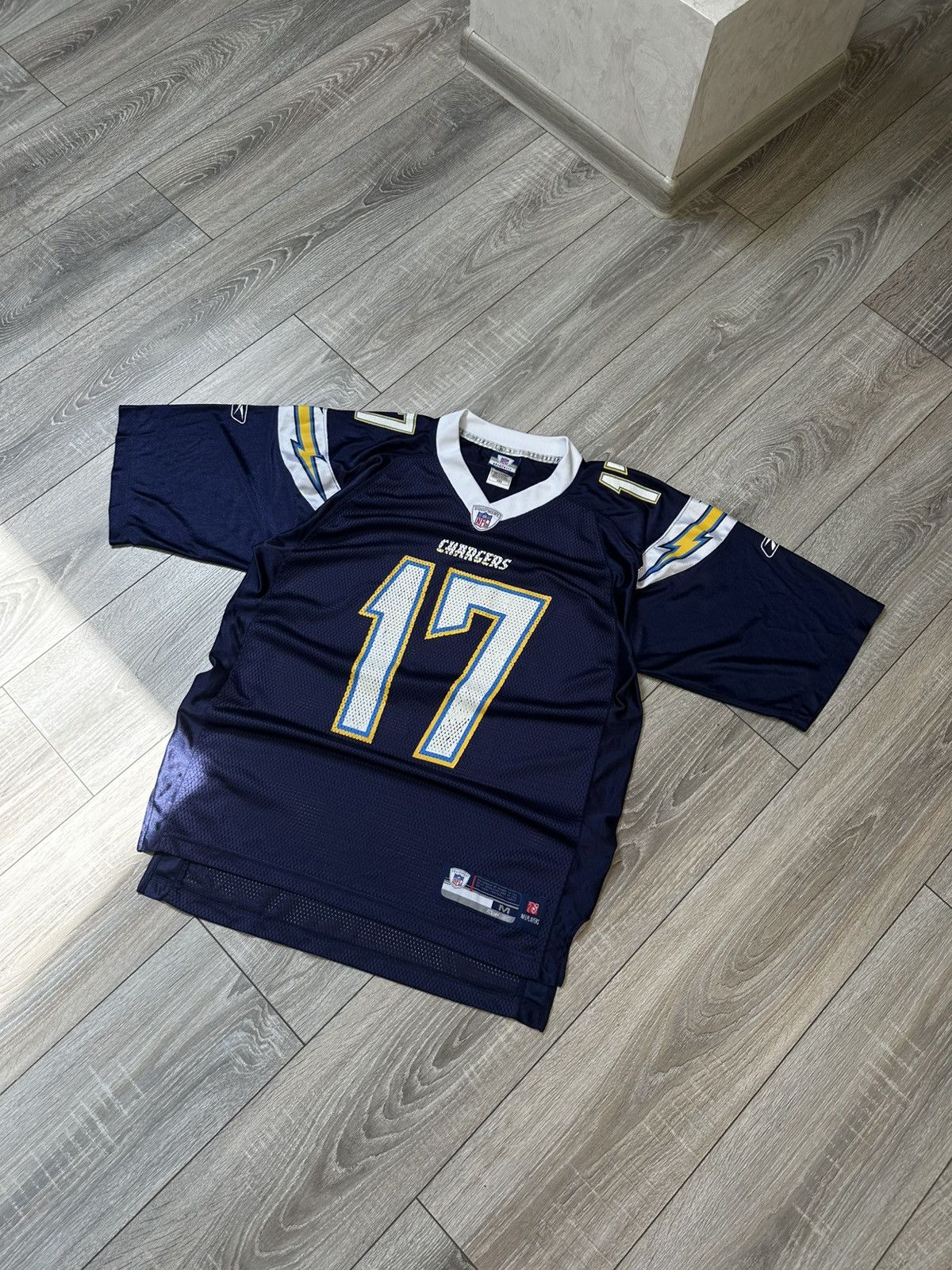 NFL Reebok Philip Rivers Chargers Jersey Tee Blue Size US M / EU 48-50 / 2 - 2 Thumbnail