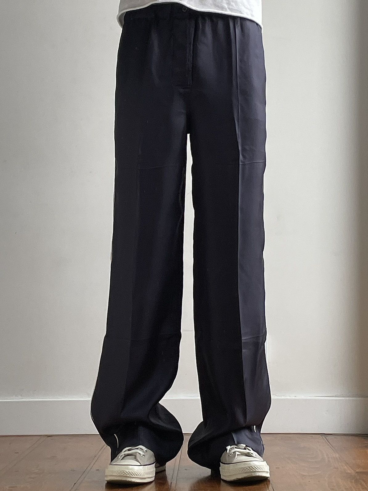 Prada × Raf Simons Prada by Raf Simons Wide Silk Pants | Grailed