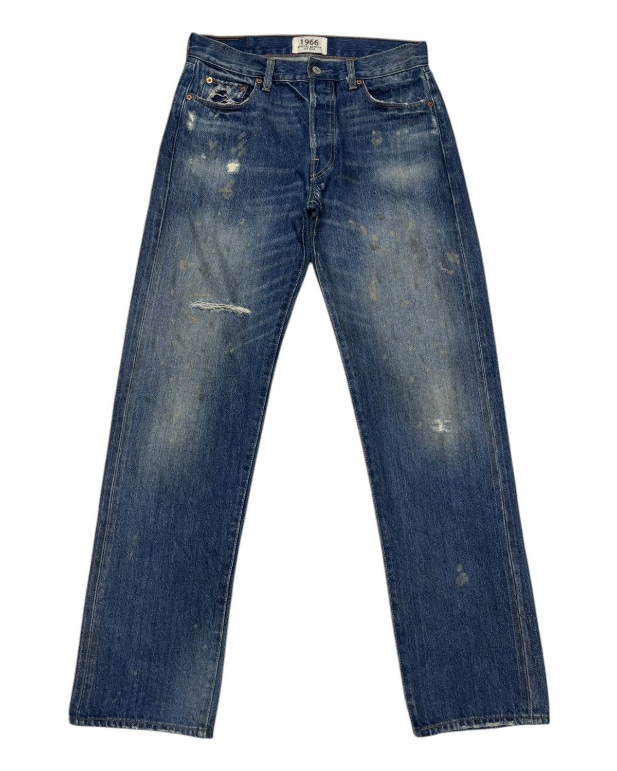 Rare L.G.B. LE GRAND BLEU Levi’s 501 Vintage Levi's 501-0657 Sakura G S-36 Denim Blue Jeans