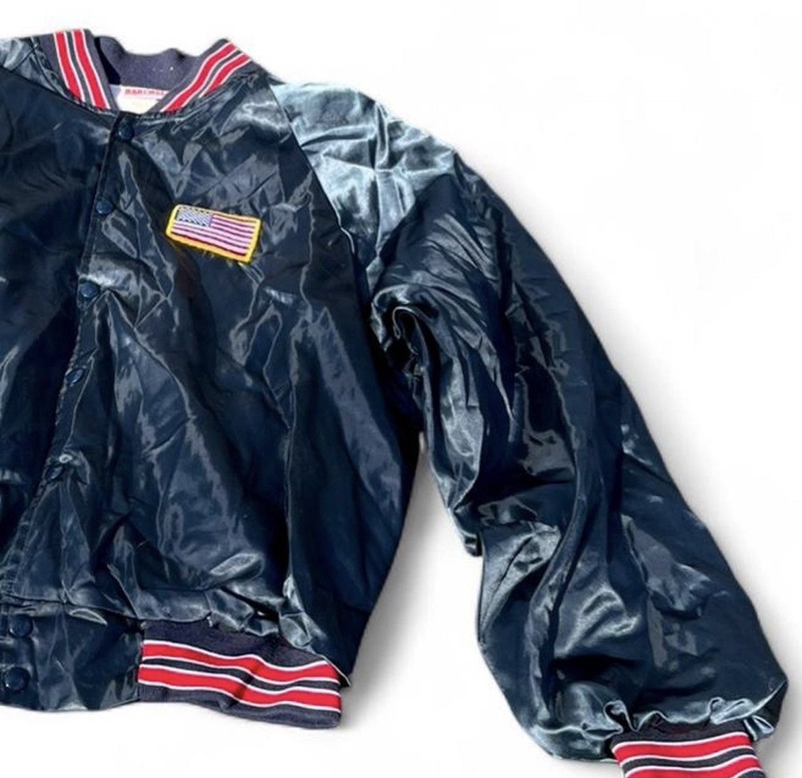 Other Vintage 70s Hartwell USA Satin Bomber Jacket L USA Patch Size US L / EU 52-54 / 3 - 8 Thumbnail