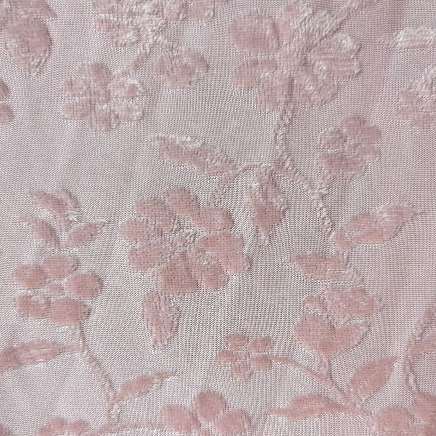 Vintage Light Pink Floral Burnout Mini Slip Dress Sz L Spaghetti Strap Tunic Sleeveless Womens Size L / US 10 / IT 46 - 5 Thumbnail