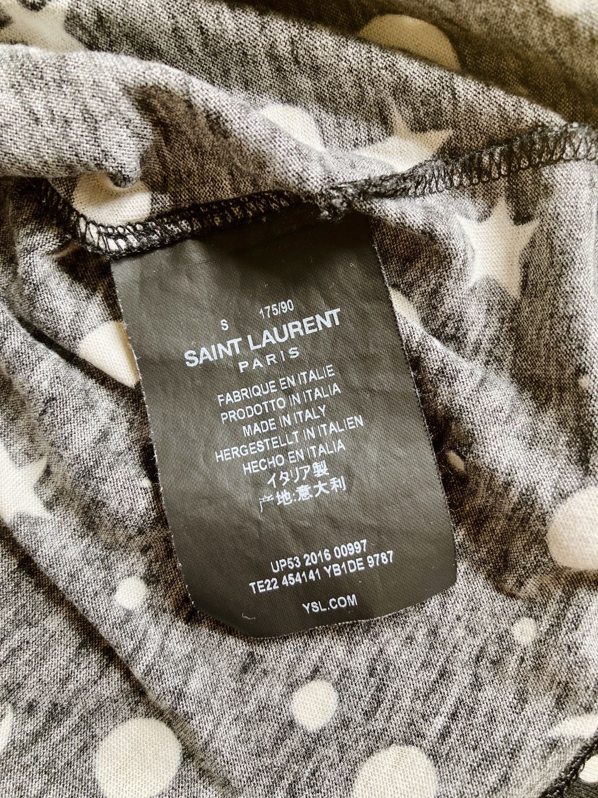 Saint Laurent Paris SAINT LAURENT PARIS BY HEDI SLIMANE 16AW MOON & STAR T-shirt Size US S / EU 44-46 / 1 - 7 Thumbnail