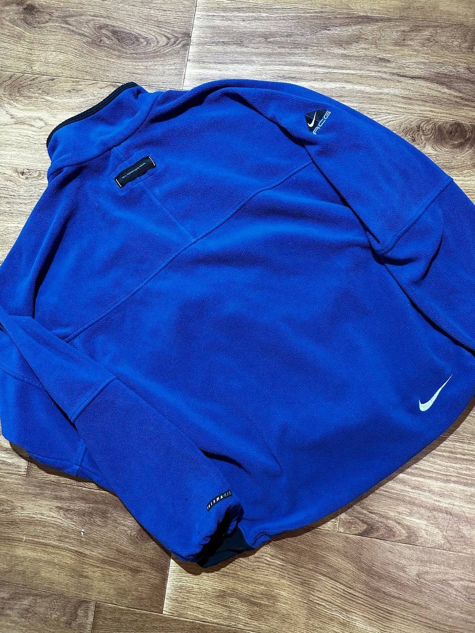 Nike ACG × Vintage Vintage 1997 Nike ACG Blue 1/2 Zip Pullover Fleece Jacket Size US M / EU 48-50 / 2 - 3 Thumbnail
