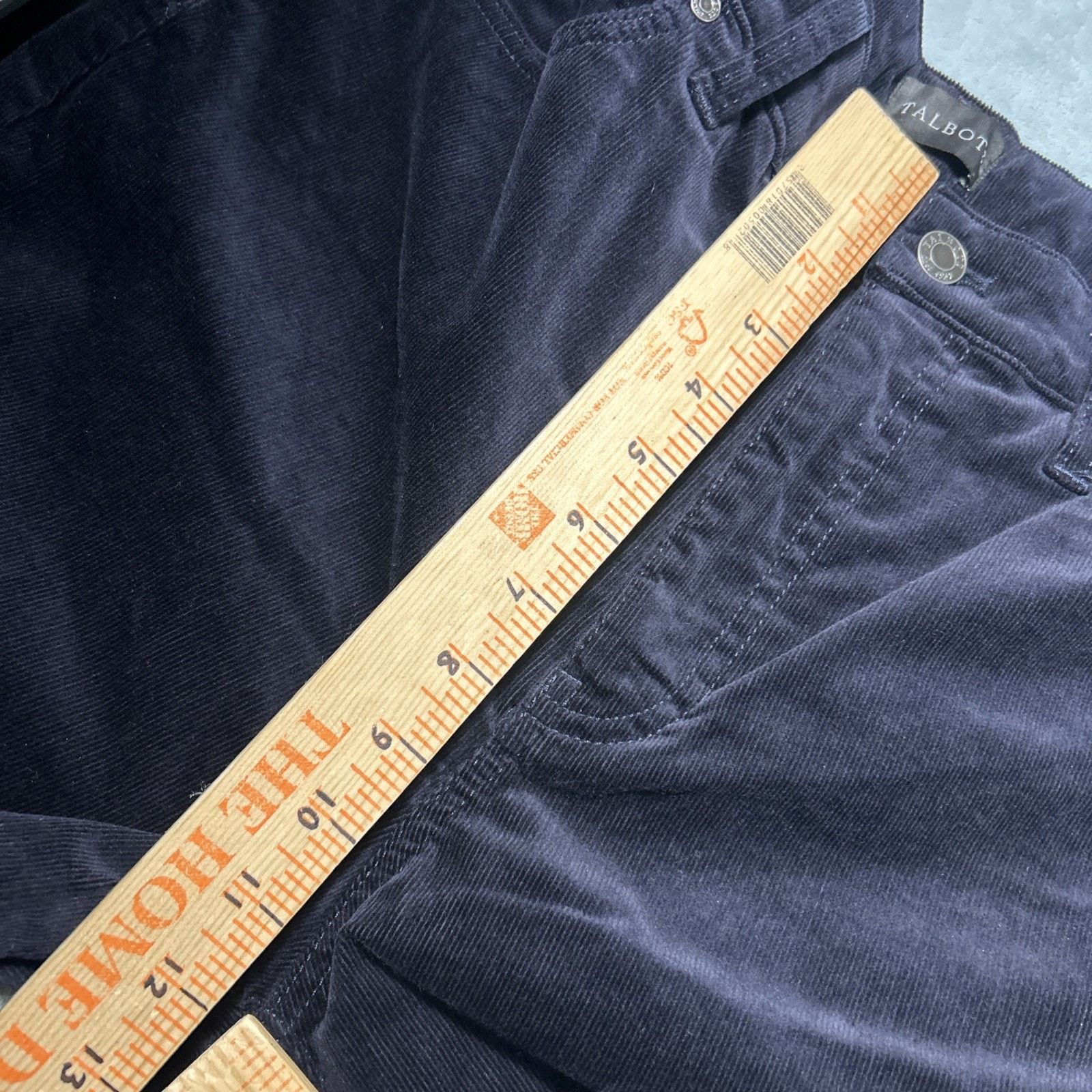 Talbots Velveteen Corduroy Straight Pants Womens 34x28 Velour Formal Size 34" / US 12 / IT 48 - 9 Thumbnail