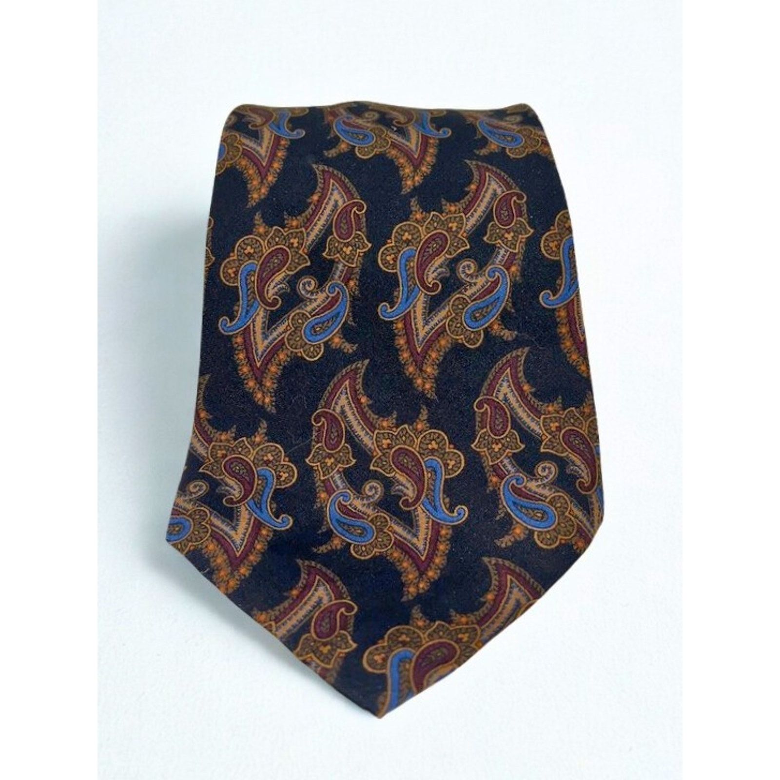 Polo Ralph Lauren Polo Ralph Lauren Paisley Silk Tie Handmade USA Vintage Size ONE SIZE - 5 Thumbnail