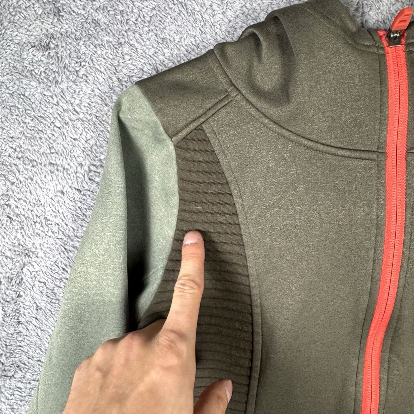 The North Face VINTAGE The North Face Hoodie Womens XS Raschel Fleece Jacket Sweatshirt Full Zip Green Size XS / US 0-2 / IT 36-38 - 5 Thumbnail