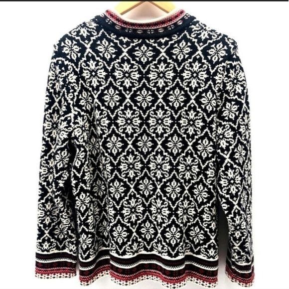 Vintage Appleseed's Vintage Wool Fair Isle Sz XLP Cardigan Sweater Size XL / US 12-14 / IT 48-50 - 4 Thumbnail