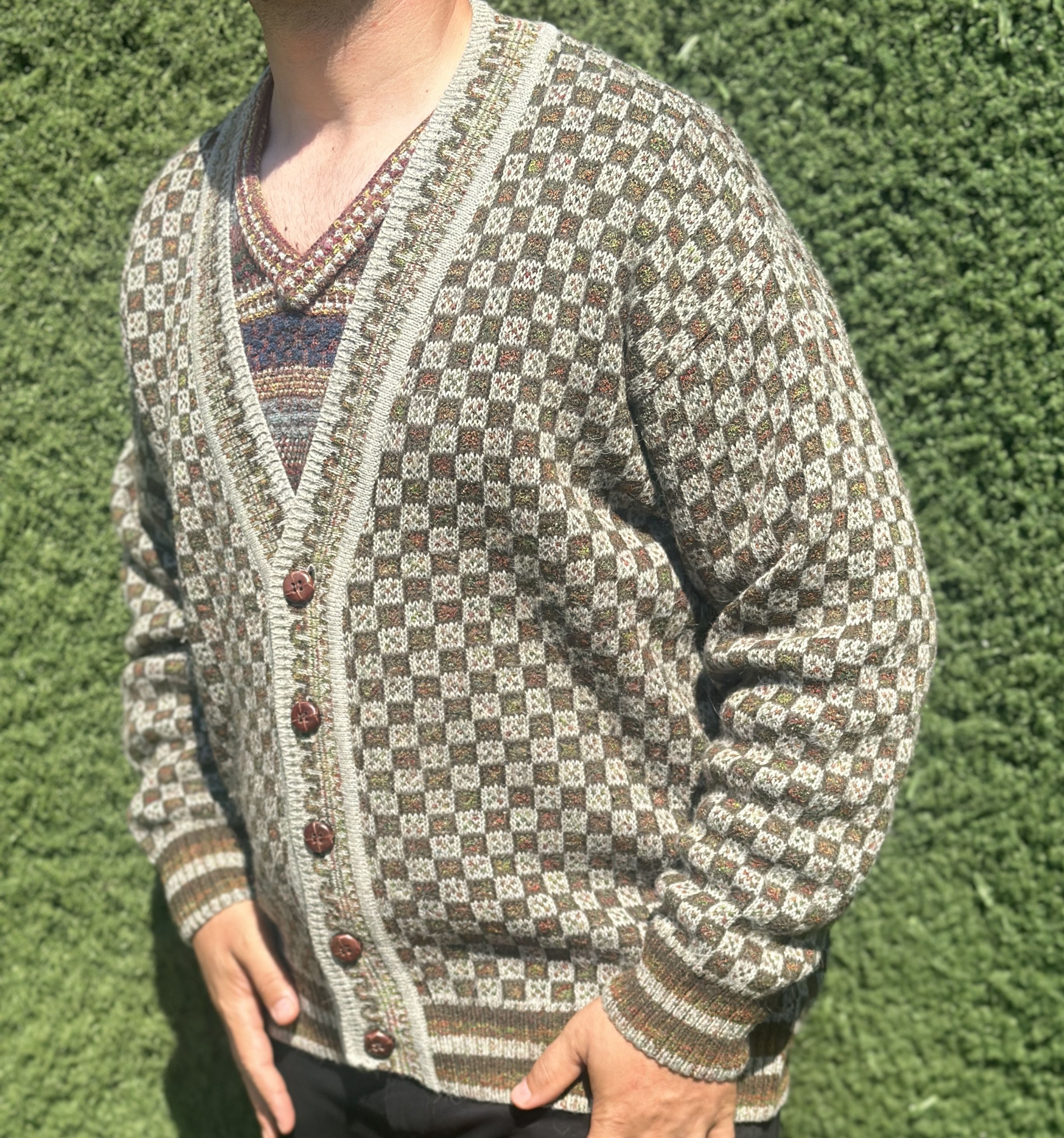 Missoni Rare Alpaca 1995 Missoni Cardigan 3D Pullover Jeresy Size 54 Size US L / EU 52-54 / 3 - 5 Thumbnail