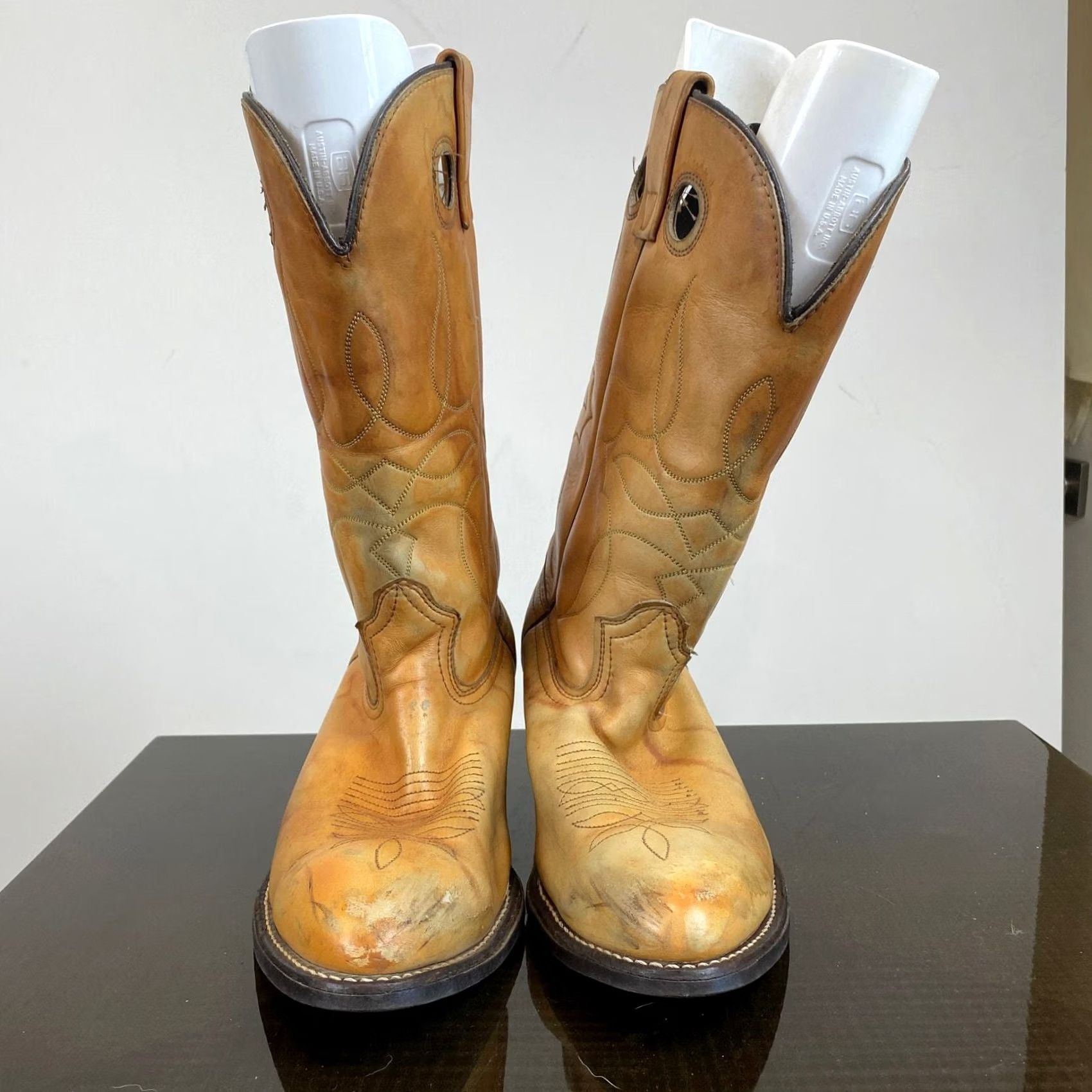 Durango Durango Western Cowboy Boots Leather Men's 10EE Brown Size US 10 / EU 43 - 2 Thumbnail