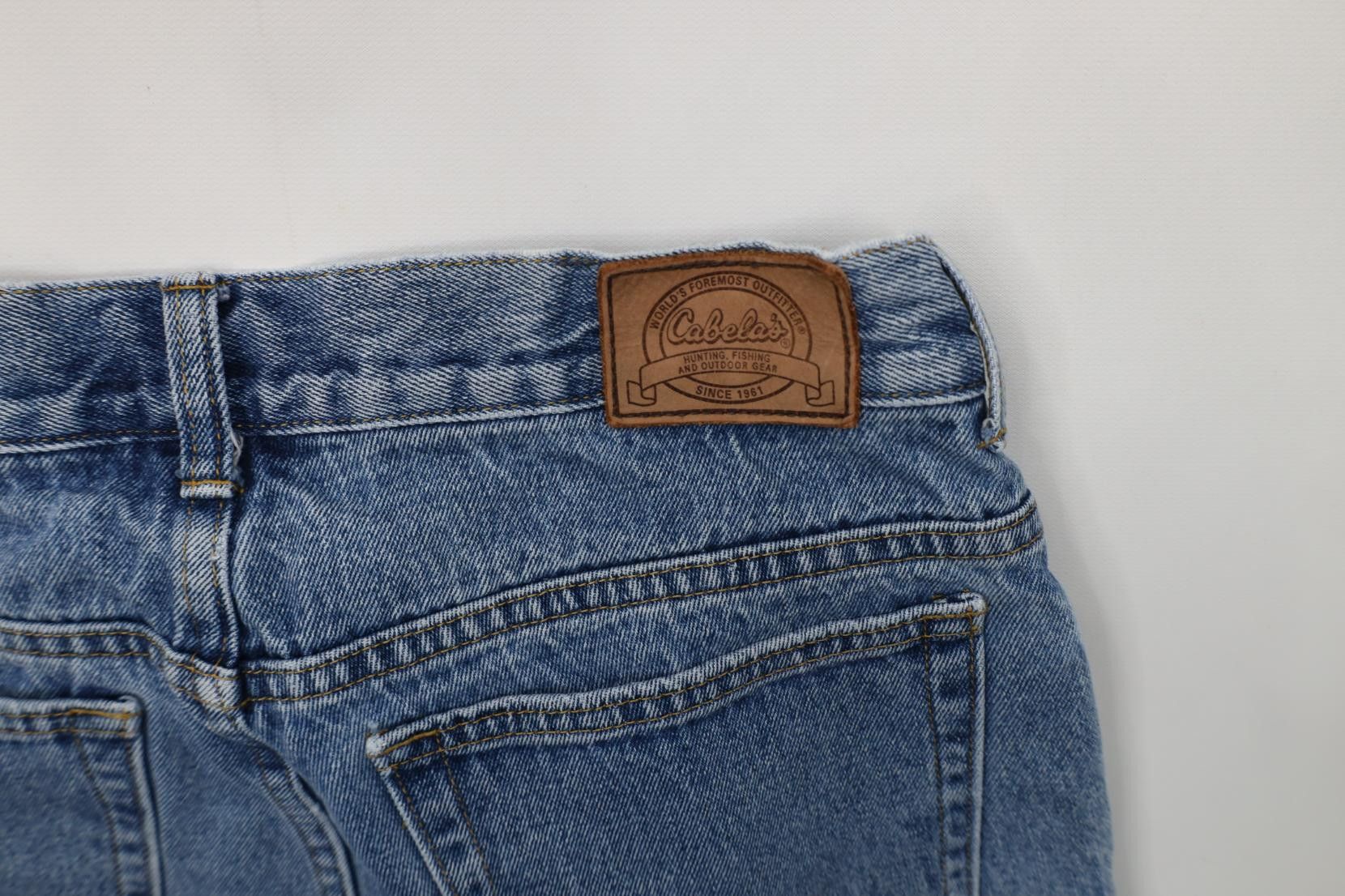 Cabelas Vintage 90s Cabelas Heavyweight Fleece Lined Denim Jeans Size US 32 / EU 48 - 18 Thumbnail