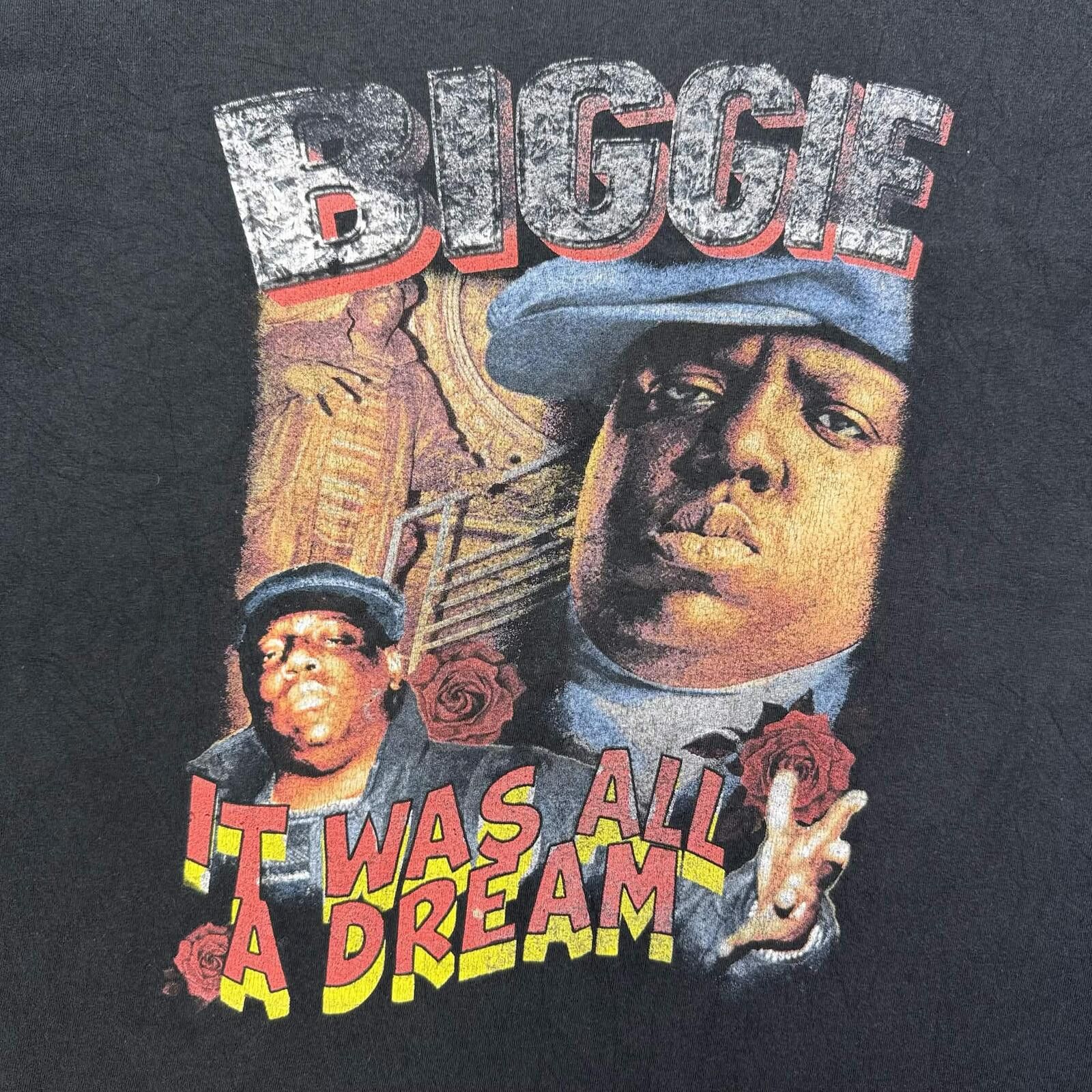 Vintage B.I.G Vintage Notorious Black Graphic T-Shirt Size ONE SIZE - 4 Thumbnail
