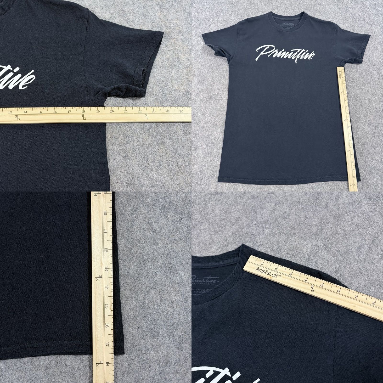 Primitive Primitive Casual Front Logo Crew-Neck Pullover T-Shirt Men's Medium Black Size US M / EU 48-50 / 2 - 8 Thumbnail