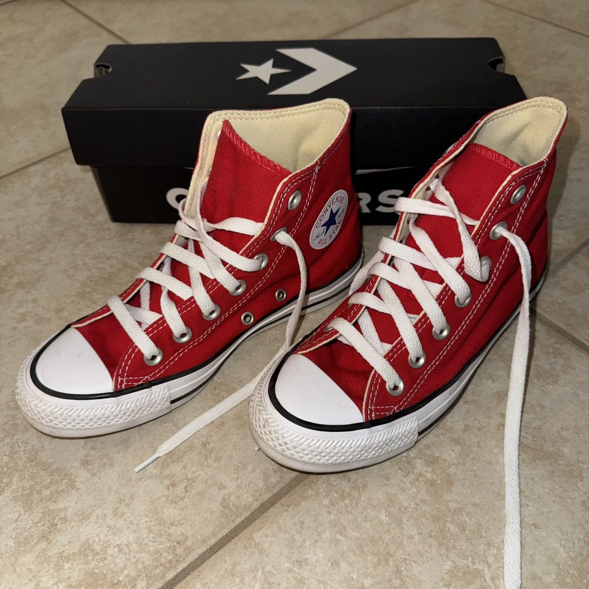 Converse Converse All Star Hi Red Size 5.5 Size US 5.5 / IT 35.5 - 1 Thumbnail