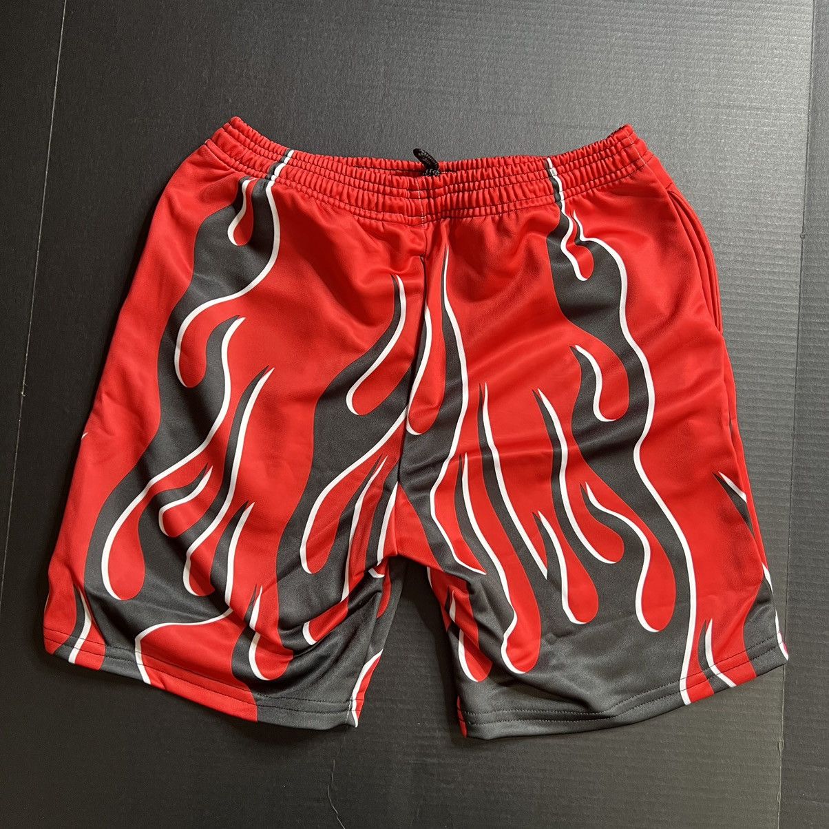 Gnarcotic Gnarcotic Racing Black Flame Red Shorts - Black/Red SM Size US 30 / EU 46 - 2 Thumbnail