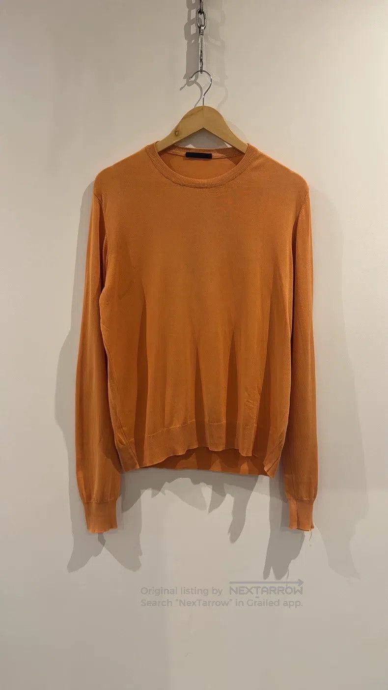 Helmut Lang Helmut Lang Orange knitted long-sleeve Size US S / EU 44-46 / 1 - 2 Thumbnail