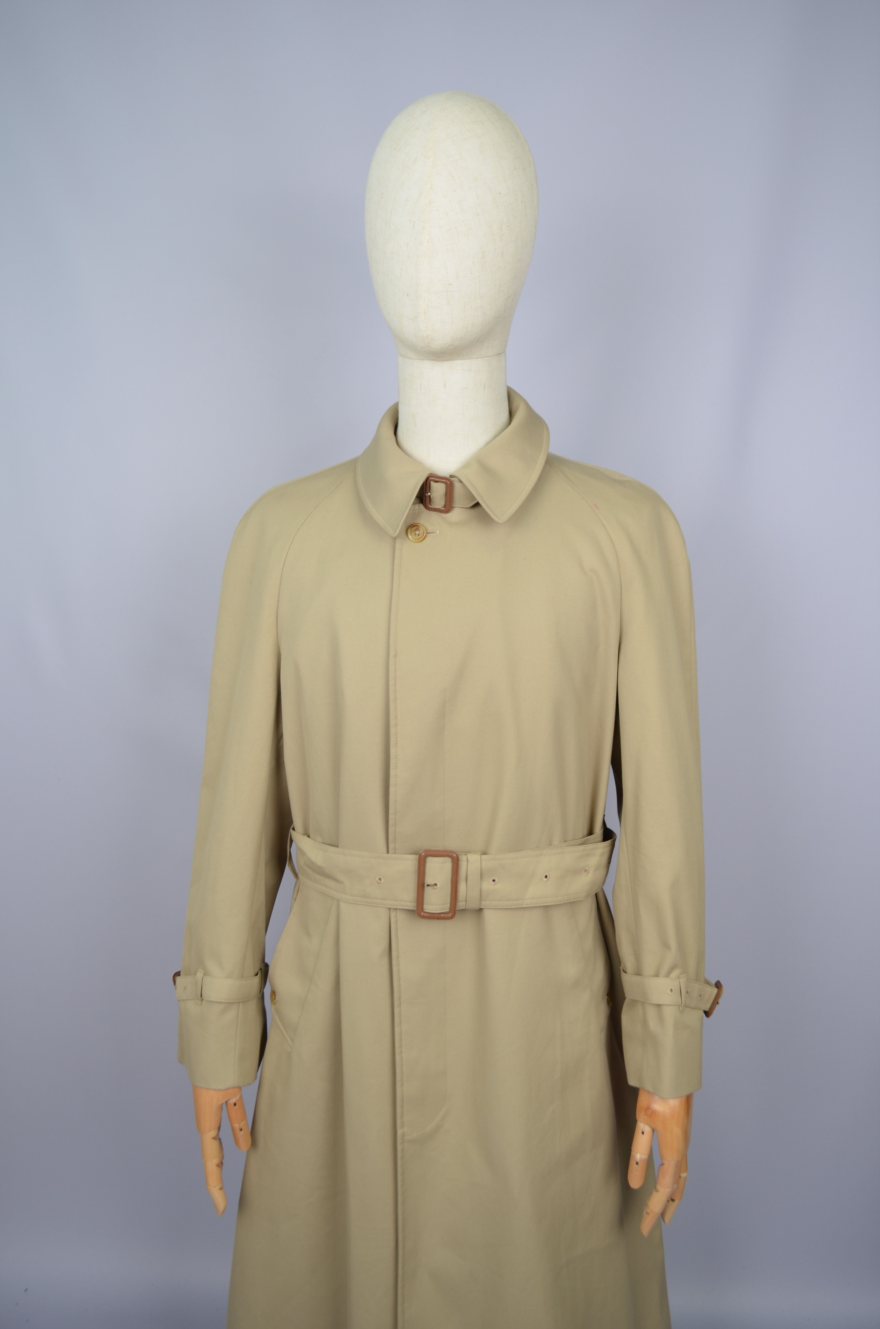 Aquascutum × Vintage Aquascutum London Trench Coat Aqua 5 Vintage Sz 38 S/M Size US M / EU 48-50 / 2 - 2 Thumbnail