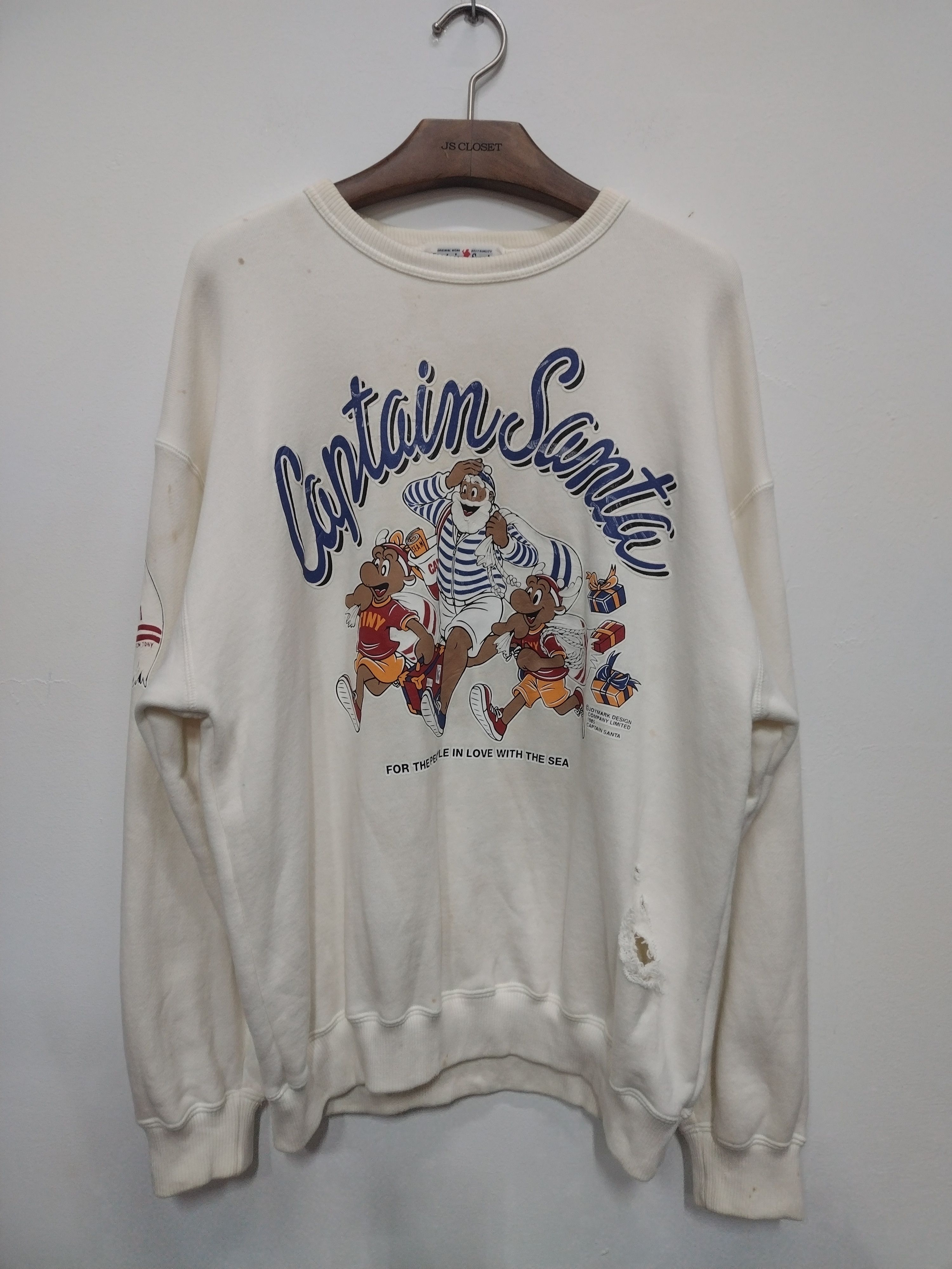 Captain Santors × If Six Was Nine × Vintage Rare Captain Santa Quadruplicate Printed Series Sweatshirt Size US M / EU 48-50 / 2 - 1 Thumbnail