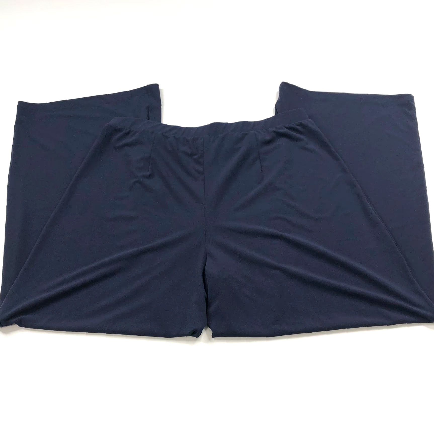 Vintage Chico's Pull On 2 US 12/14 High Rise Wide Leg Pant Blue Size 26" / US 2 / IT 38 - 2 Thumbnail