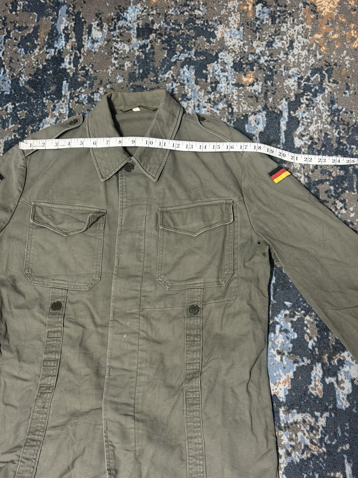 Vintage Vintage Germany Military Button Shirt Jacket Side Flag Logo Size US M / EU 48-50 / 2 - 11 Thumbnail