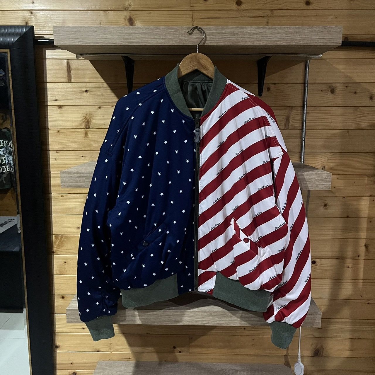 Japanese Brand Rodeo Crowns USA Flag Ma-1 Reversible Bomber Jacket Size US M / EU 48-50 / 2 - 1 Thumbnail