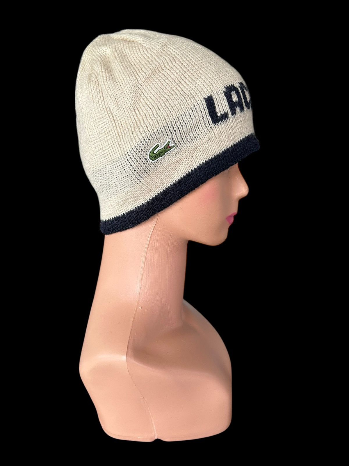 Lacoste Vintage Lacoste Beanie Hats Size ONE SIZE - 2 Thumbnail