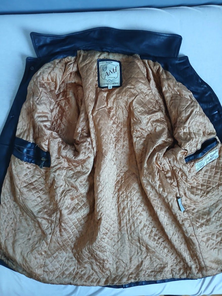 Vintage A.M.I London - black vintage leather jacket Size US M / EU 48-50 / 2 - 4 Thumbnail