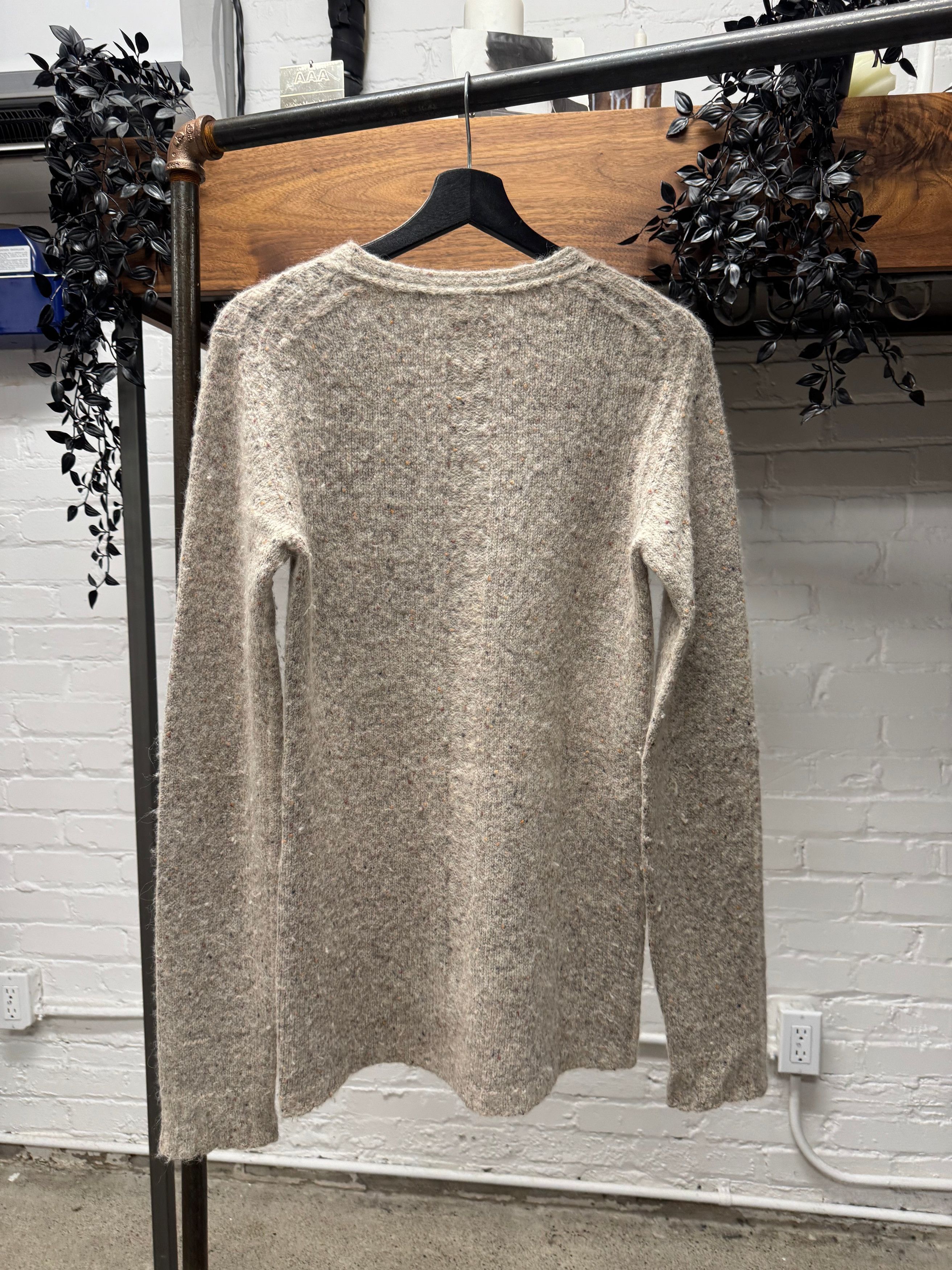 Rick Owens AW2012 Rick Owens ‘Mountain’ Felted Cream Wool Knit Sweater Size US S / EU 44-46 / 1 - 4 Thumbnail