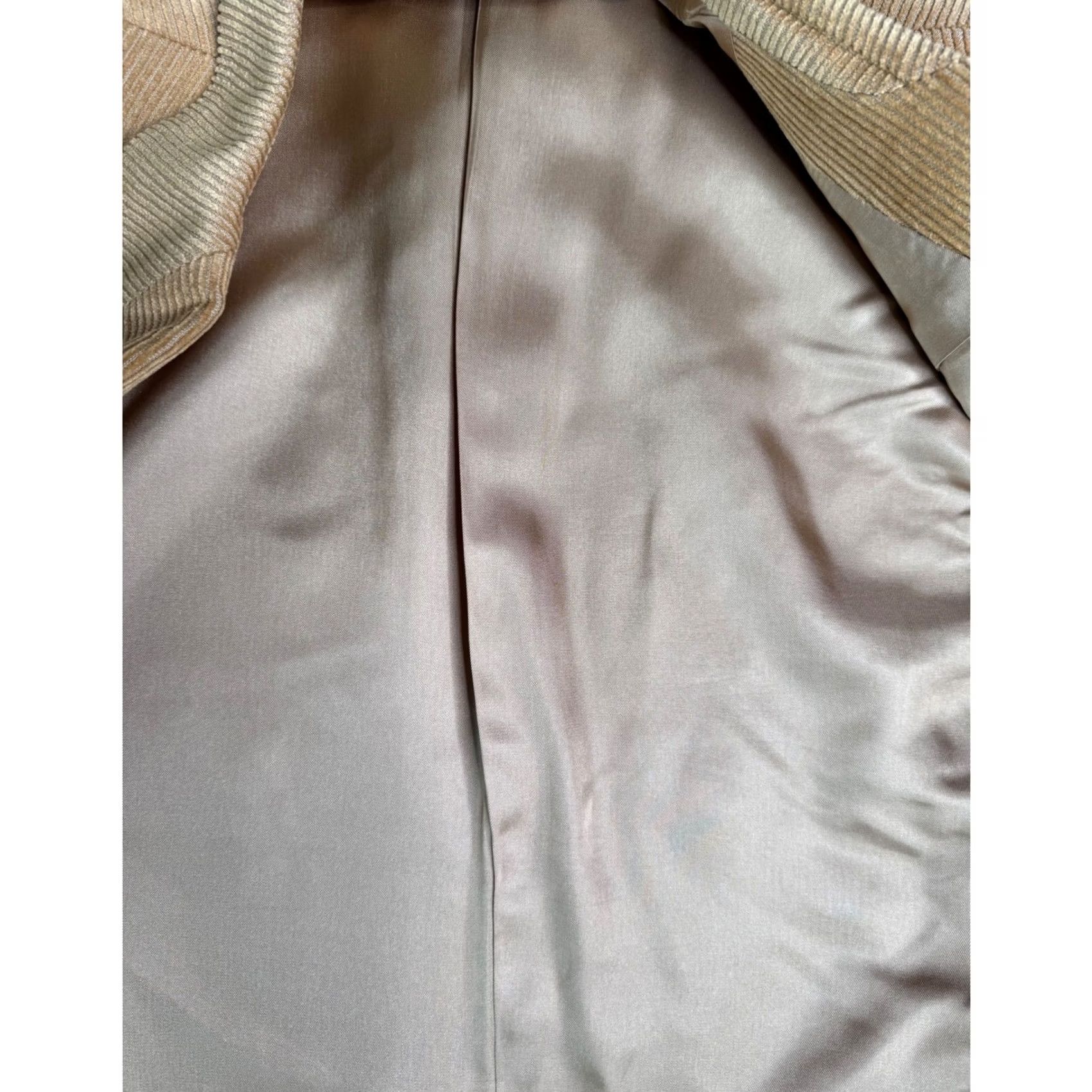 Jos. A. Bank VINTAGE JOS. A. BANK Corduroy Blazer Jacket Wool Silk Blend Tan L44 Mens Size 44R - 5 Thumbnail