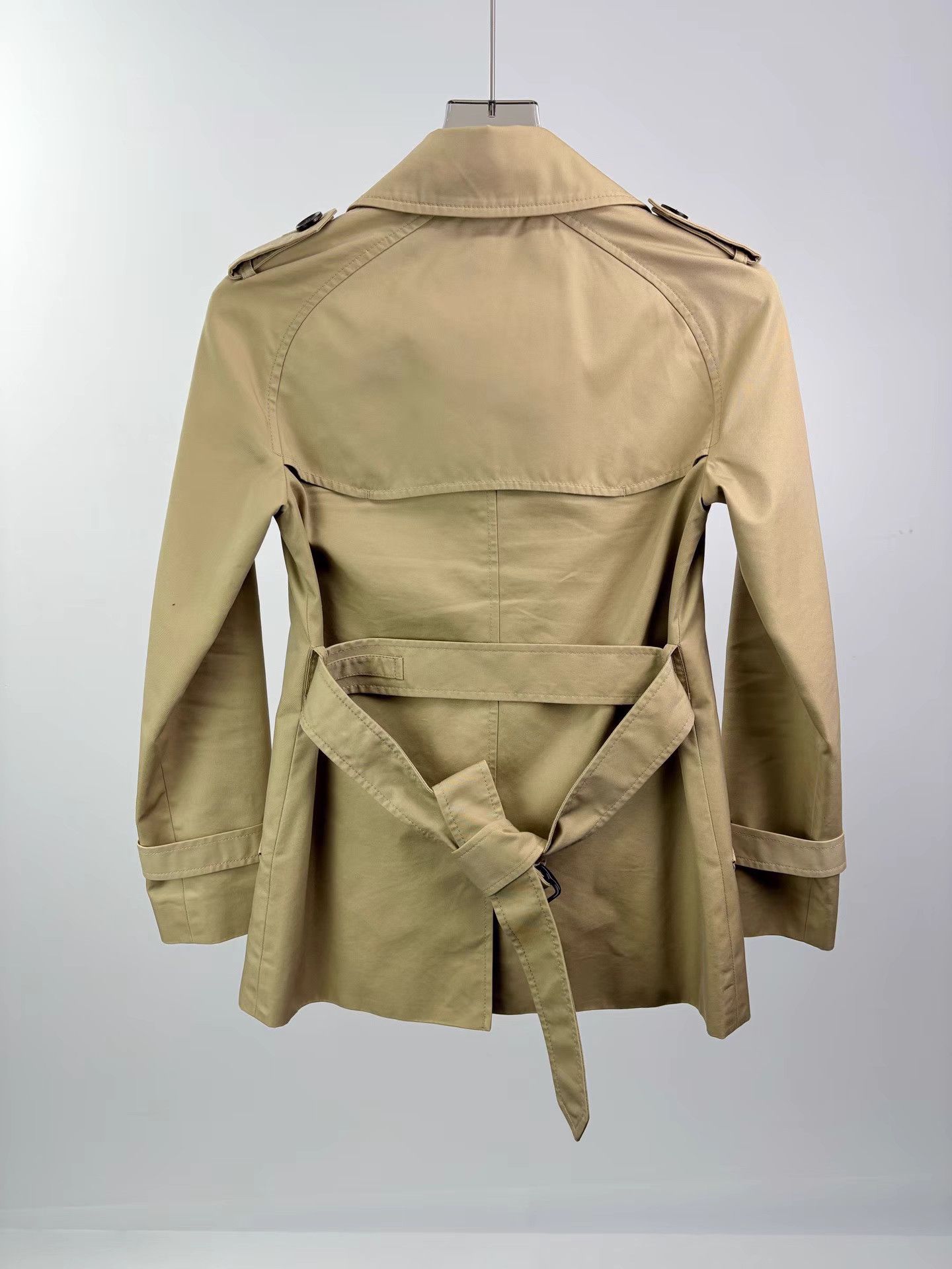 Coach COACH Khaki Trench Coat Size US XXS / EU 40 - 2 Thumbnail