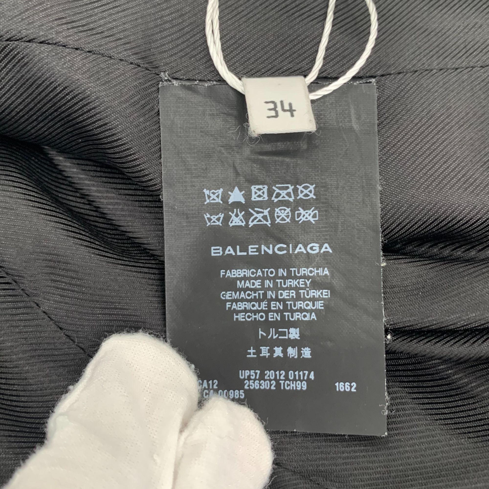 Balenciaga Balenciaga Blue Leather Moto Jacket with Zip Details Lined Size XS / US 0-2 / IT 36-38 - 6 Thumbnail