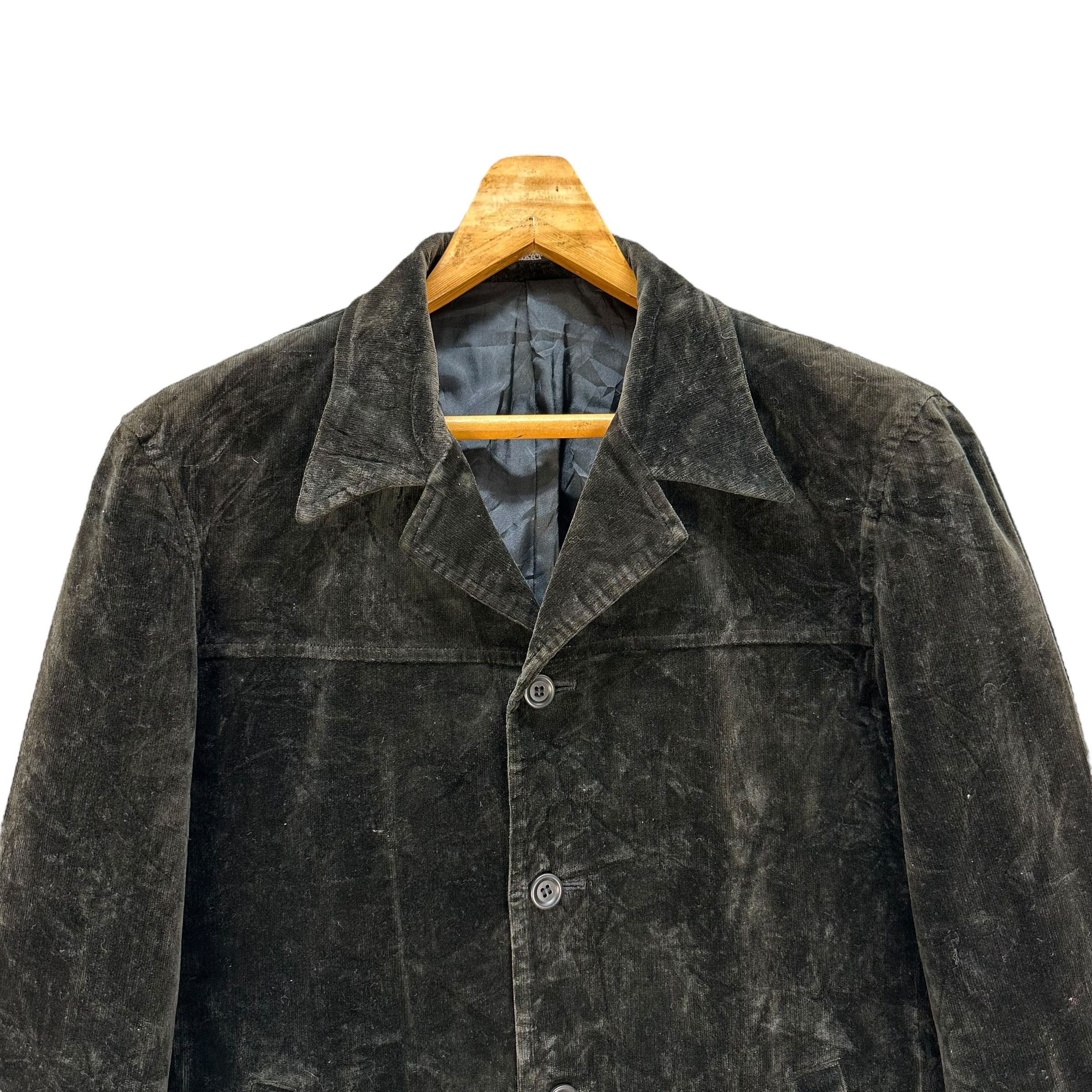 Tornado Mart TORNADO MART Black Velvet Jacket Avant Garde #A56-1292 Size US L / EU 52-54 / 3 - 2 Thumbnail