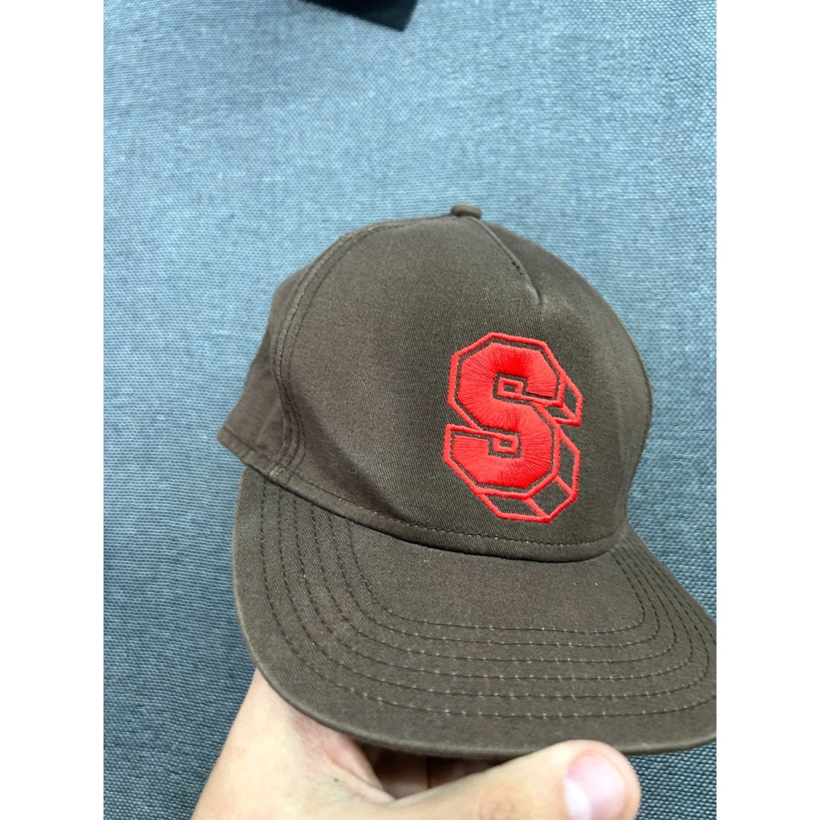 Logo 7 STUSSY S Logo Brown Baseball cap One Size Adjustable Hat Unisex Adults Cap Brown S Logo Baseball Hat Size ONE SIZE - 3 Thumbnail