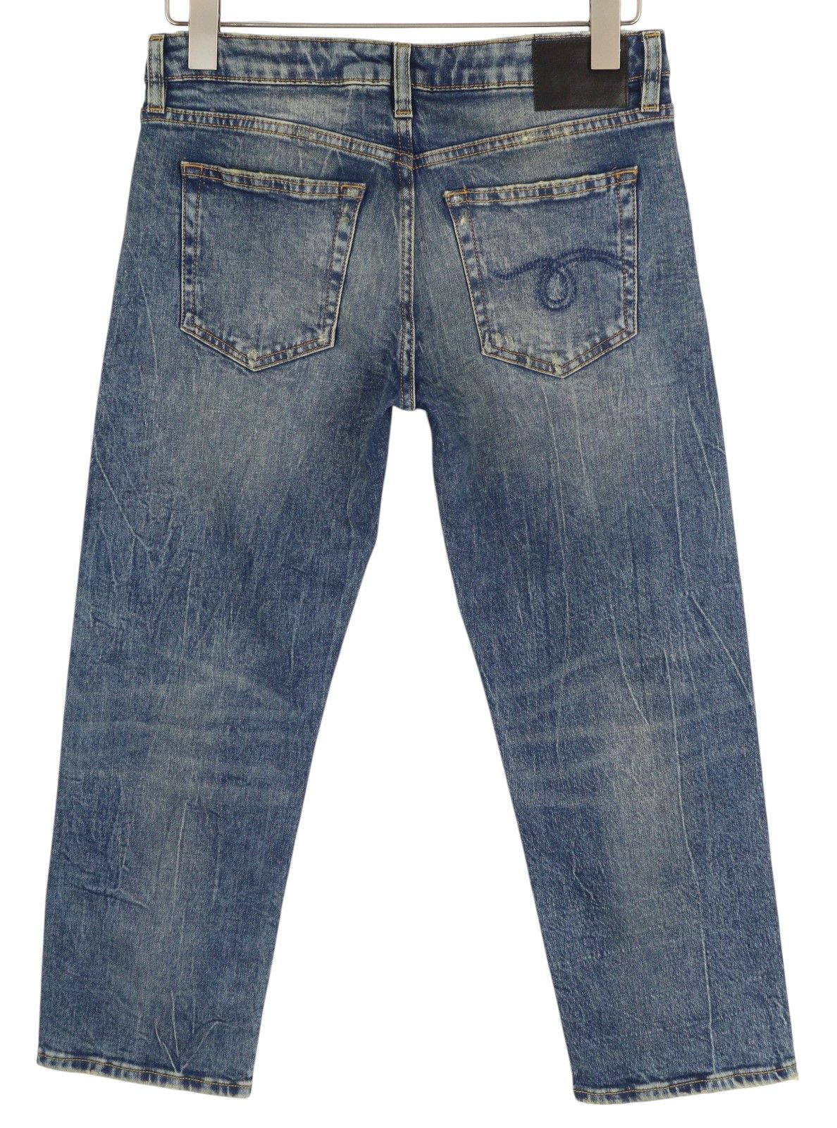 R13 BOY STRAIGHT 26 Ankle Cropped Washed Blue Kelly 84488 Size 26" / US 2 / IT 38 - 3 Thumbnail