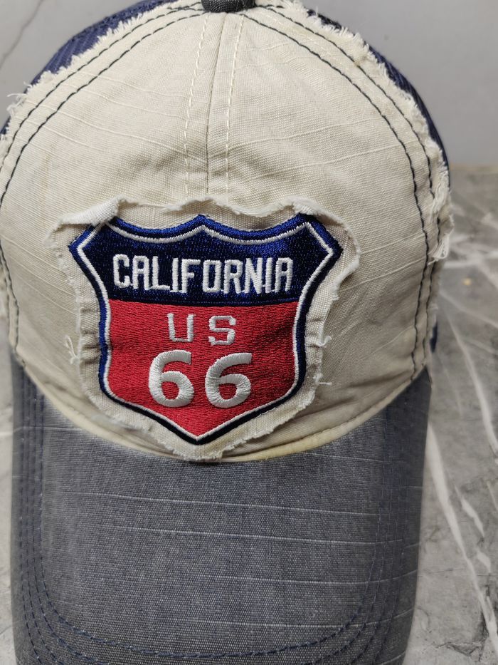 Japanese Brand Vintage Route 66 US California Distressed Style Trucker Hat Size ONE SIZE - 3 Thumbnail