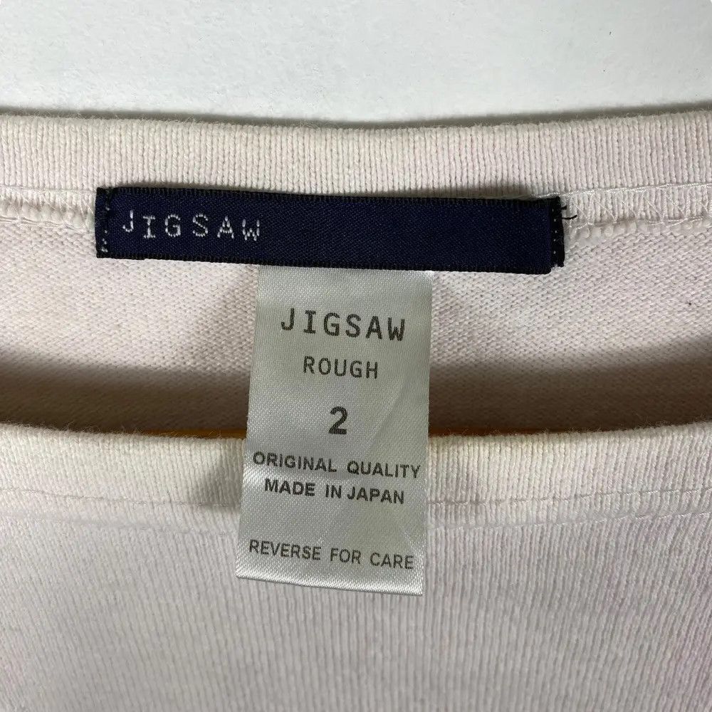 Jigsaw Japanese Brand JIGSAW Rough Long Sleeve Tee Shirt Size 2 Size M / US 6-8 / IT 42-44 - 5 Thumbnail
