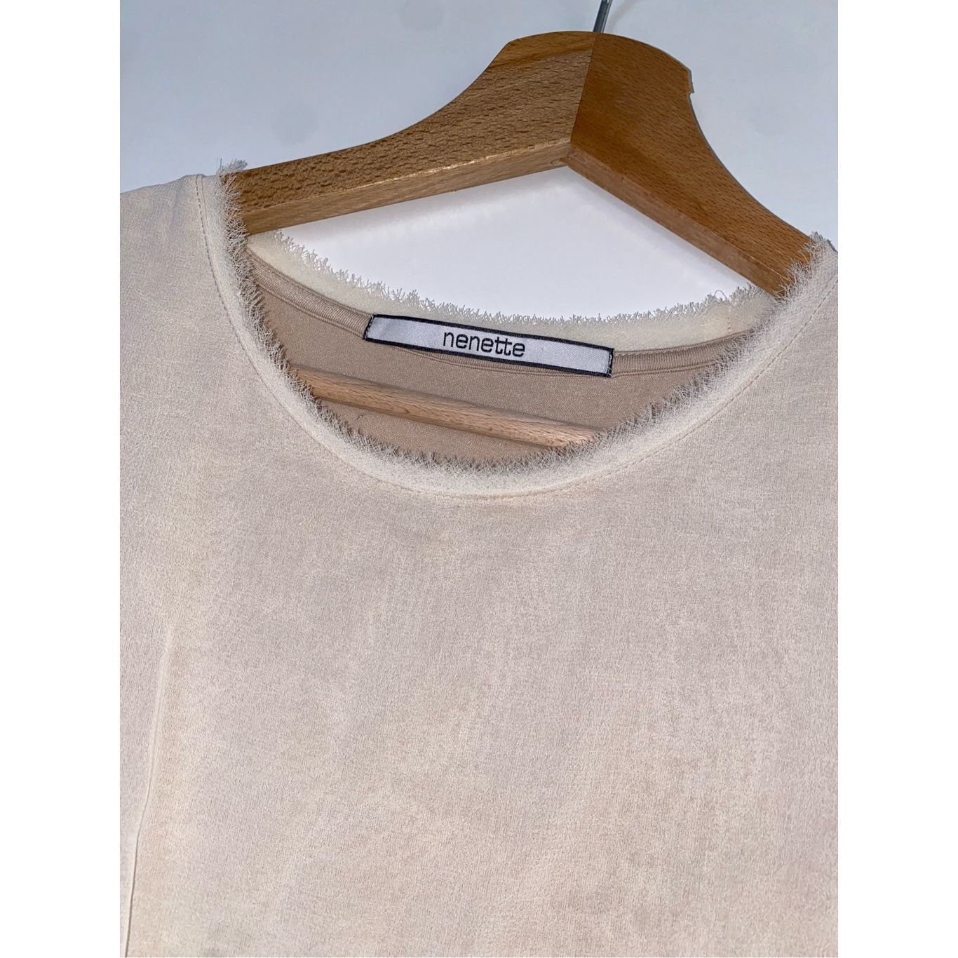 Arnette Nenette Italian Cream Beige Long Sleeveless Blouse, Size EU Size M / US 6-8 / IT 42-44 - 3 Thumbnail