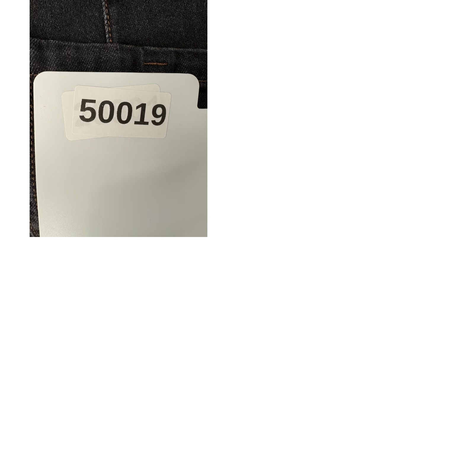 Vintage Democracy Jeans Womens 16P Gray Denim Wide-Leg Petites High Rise 27in Inseam Elastic Waist Pockets Button Zip Stretch Cotton Polyester Spandex Size 38" / US 16 / IT 52 - 9 Thumbnail
