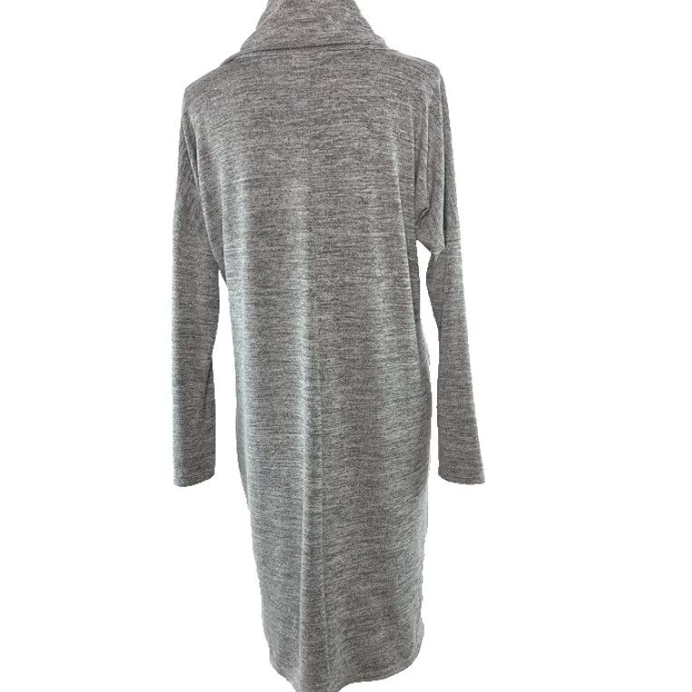 Vintage Sweet Pea Women S Knit Mini Dress Oversized Pullover Cowl Neck Gray Size S / US 4 / IT 40 - 4 Thumbnail