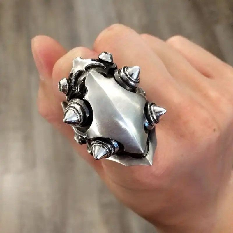 Jewelry Metal Alien Mecha Resizeable Rings Size ONE SIZE - 2 Thumbnail