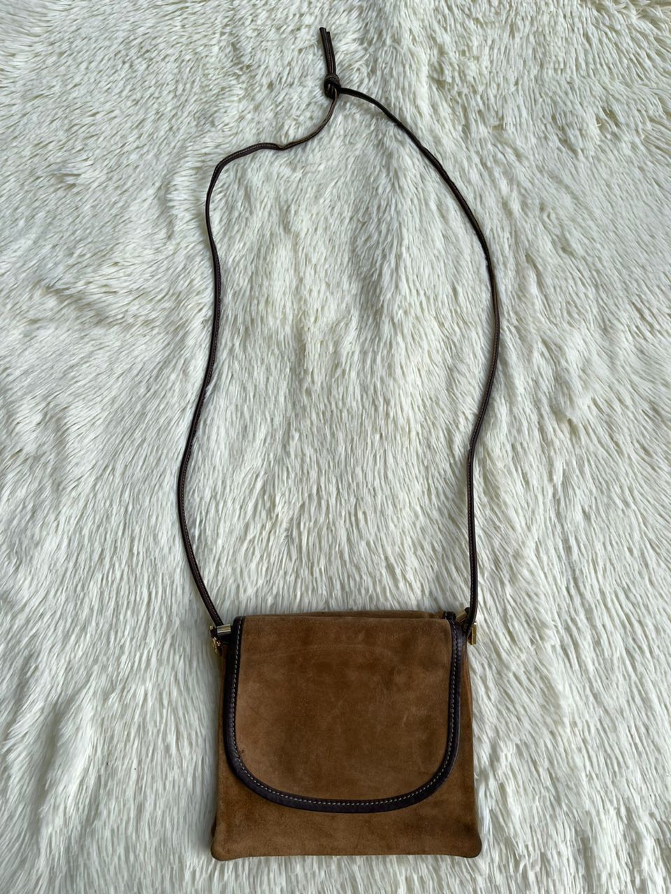 Loewe × Vintage Loewe Suede Leather Sling Bag Size ONE SIZE - 13 Thumbnail
