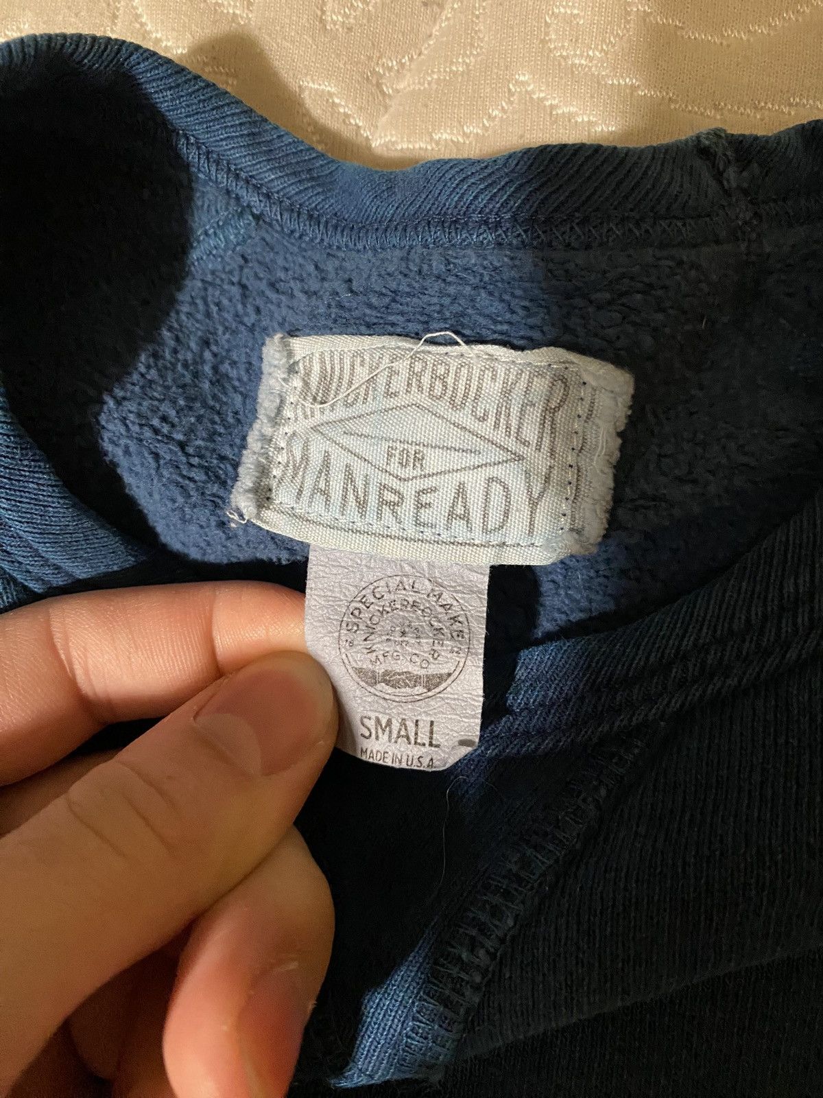 Knickerbocker Mfg Co Knickerbocker mfg x Manready Mercantile indigo crew fleece Size US S / EU 44-46 / 1 - 3 Thumbnail