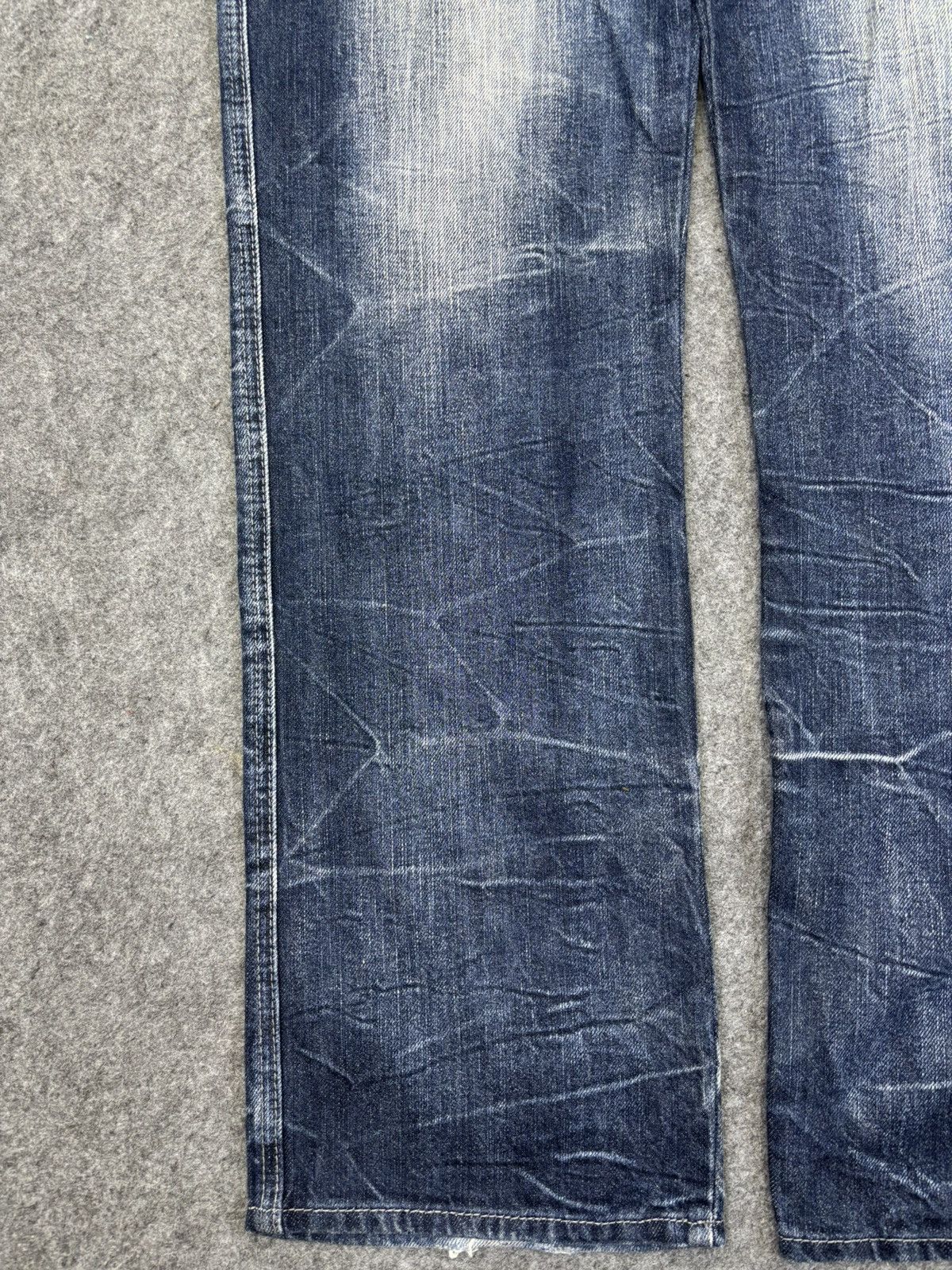 Japanese Brand 💥Wild Life Japan Street Fashion Crazy Fades Denim F871 Size US 32 / EU 48 - 5 Thumbnail