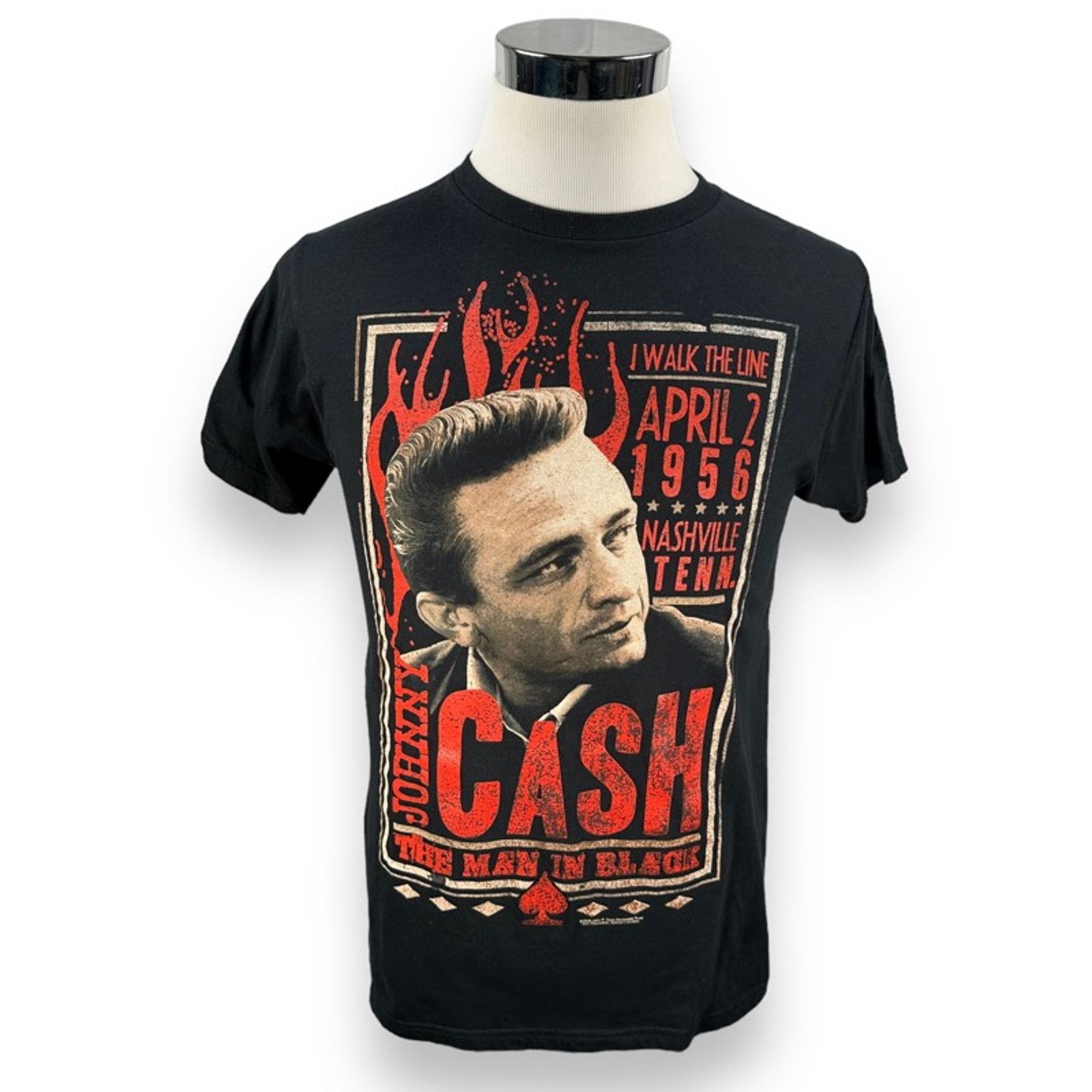 The Unbranded Brand Johnny Cash Walk The Line T-Shirt M Near Vintage 2008 Black Size US M / EU 48-50 / 2 - 1 Thumbnail