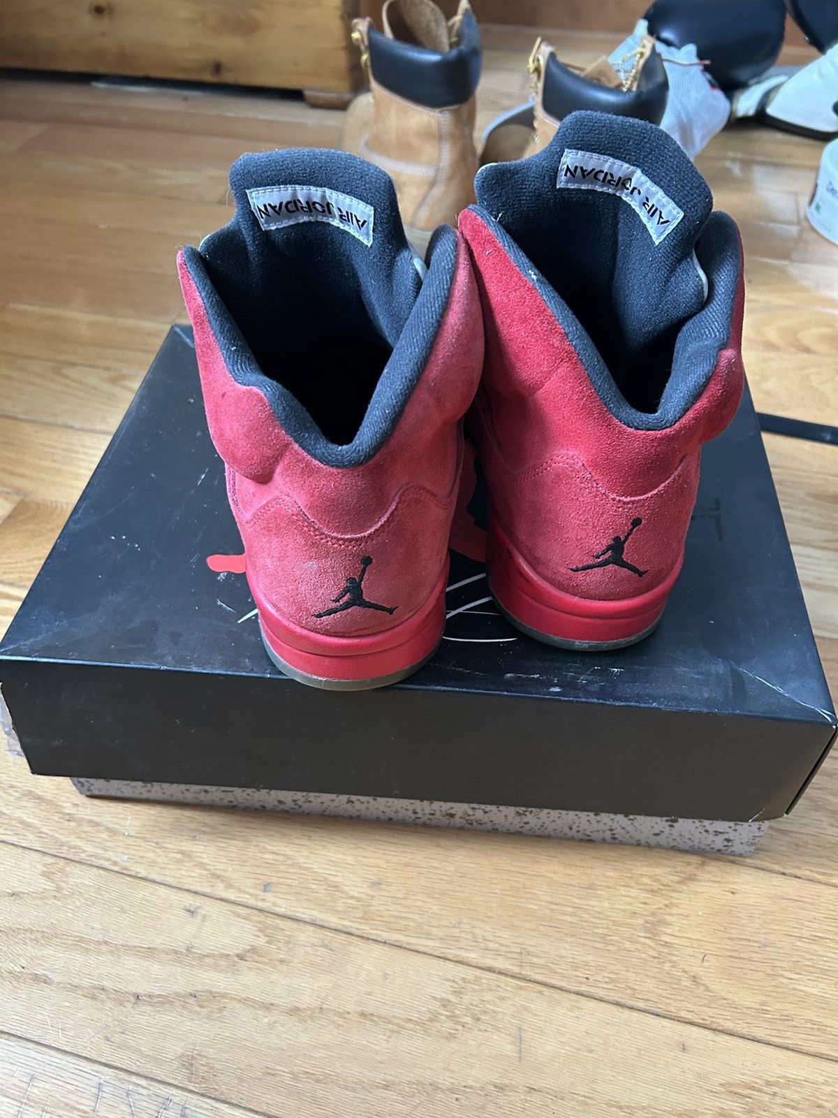 Jordan Brand × Nike Jordan 5 Retro Red Suede Size US 10 / EU 43 - 4 Thumbnail