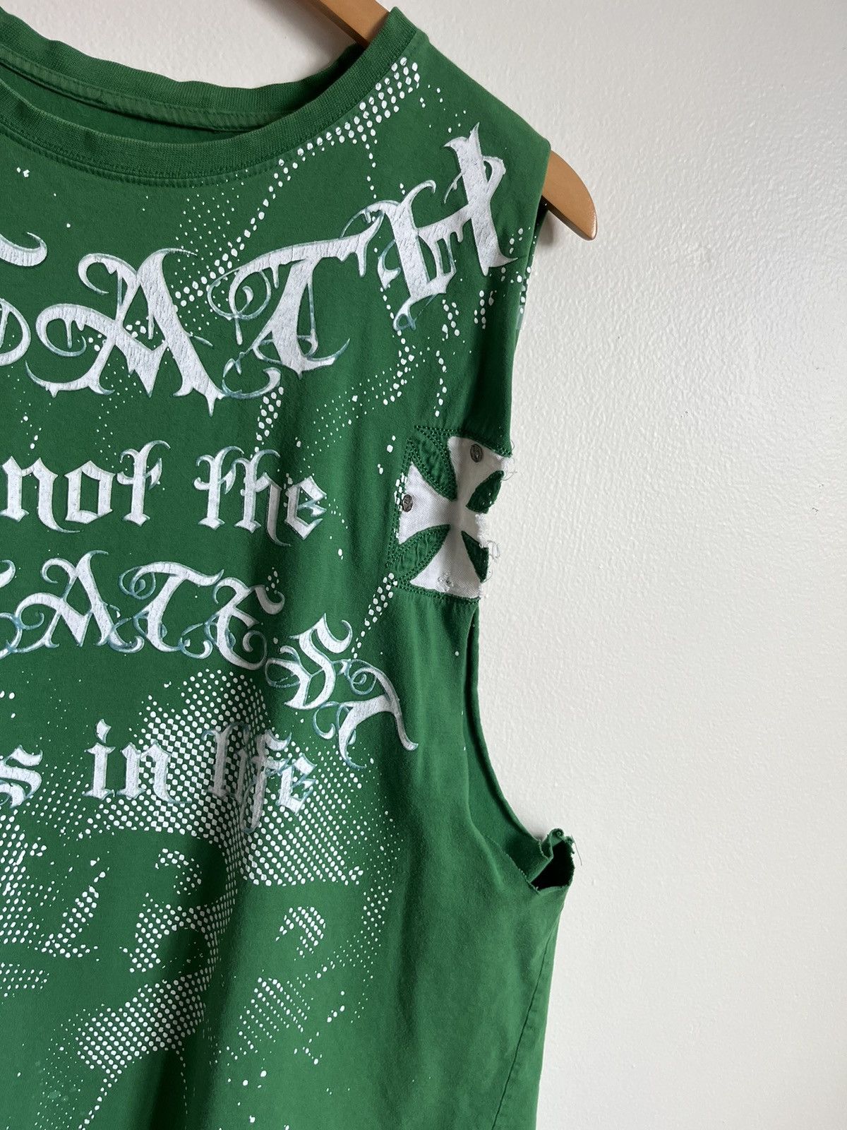 Affliction Crazy Vintage Affliction Style Tattoo Thrashed Tank Top Size US XL / EU 56 / 4 - 4 Thumbnail